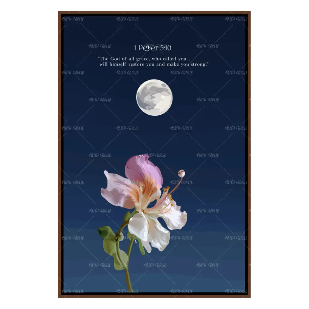 1 Peter 5:10- Bible verse wall art and Christian wall art by Faith Girlie featuring faith-inspired designs, uplifting Scripture, and modern Christian home decor. Perfect for Christian living room decor, bedroom decor, office decor, prayer room decor, and meaningful Christian gifts for women and families.-Faith Girlie