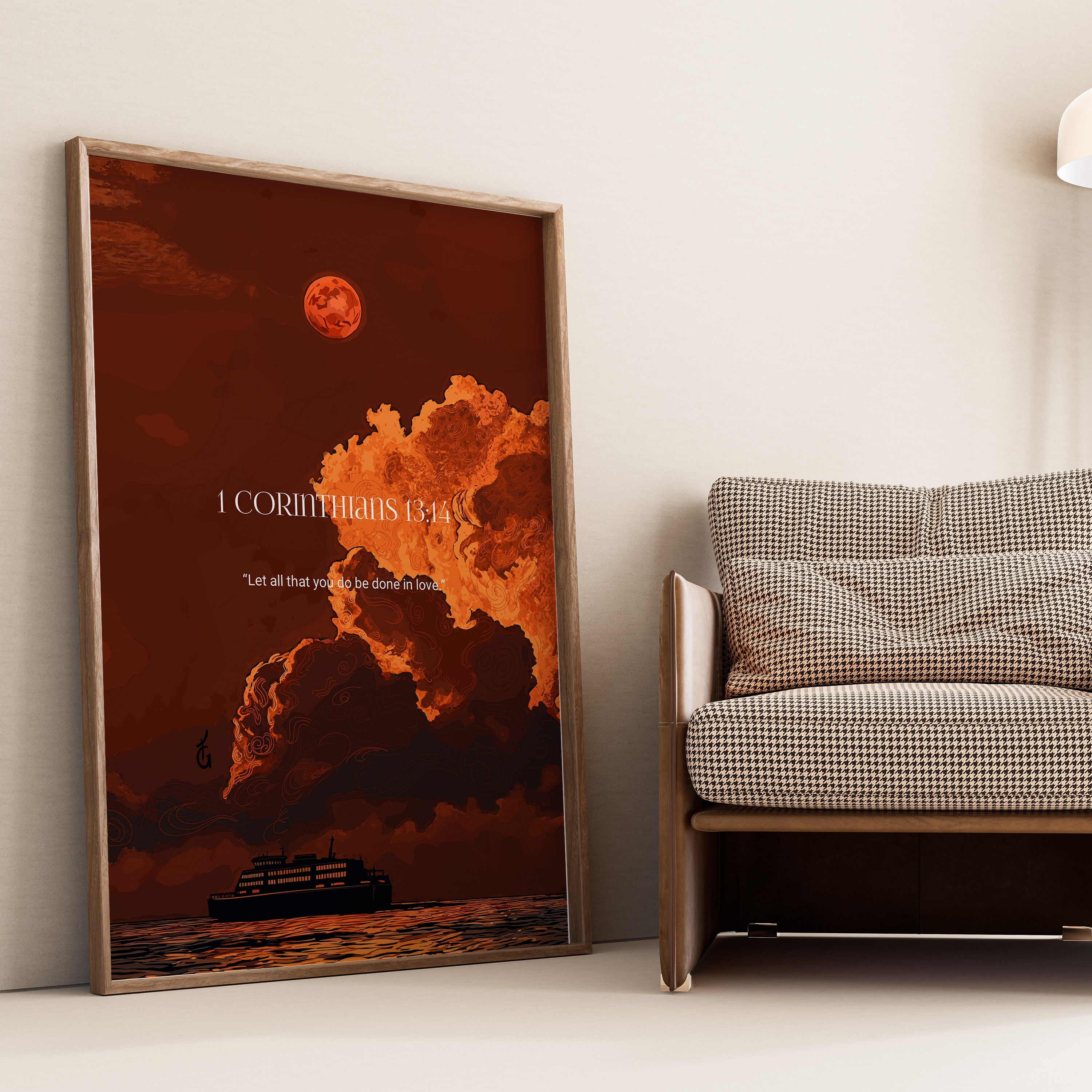 1 Corinthians 13:14- Bible verse wall art and Christian wall art by Faith Girlie featuring faith-inspired designs, uplifting Scripture, and modern Christian home decor. Perfect for Christian living room decor, bedroom decor, office decor, prayer room decor, and meaningful Christian gifts for women and families.-Faith Girlie