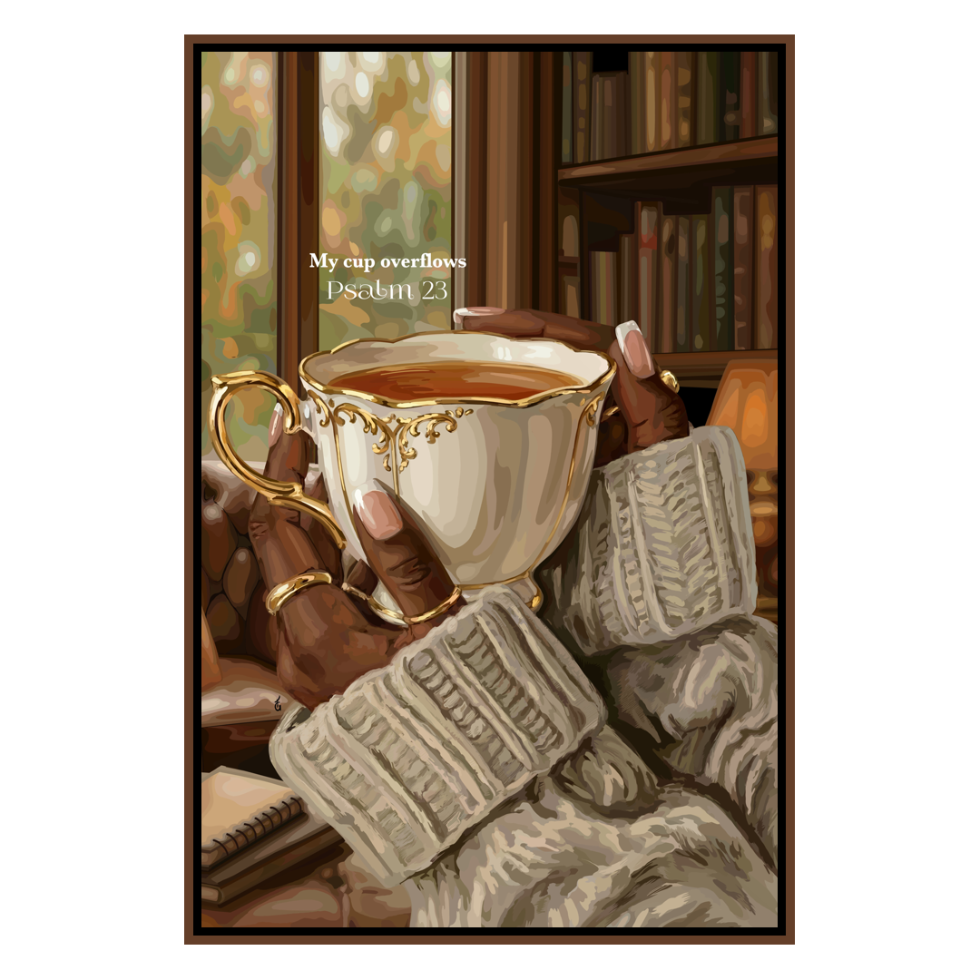 It Overflows-wall art print featuring decorative artistic design suitable for living rooms, offices, and schools by Faith Girlie. Elevate your space with faith-inspired wall art designed to bring peace, purpose, and beauty into your home. At Faith Girlie, each piece is thoughtfully created to inspire reflection, strengthen faith, and celebrate a life grounded in God’s word.