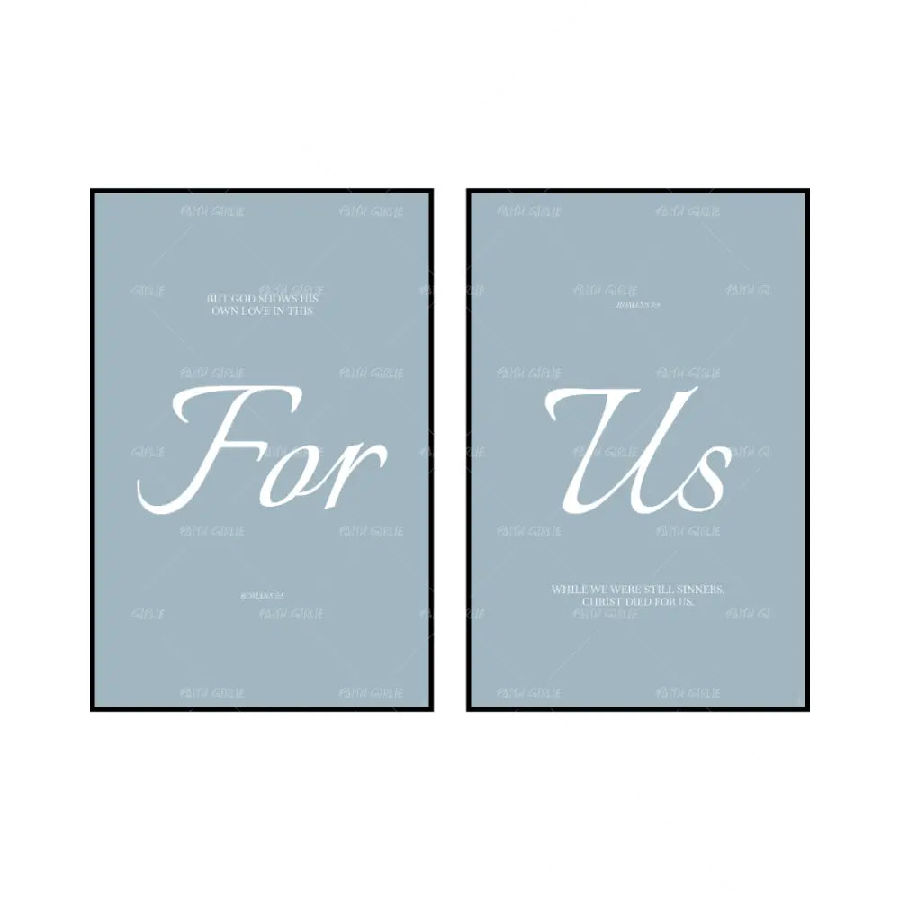 Art Print Bundle: For Us + Romans 5:8