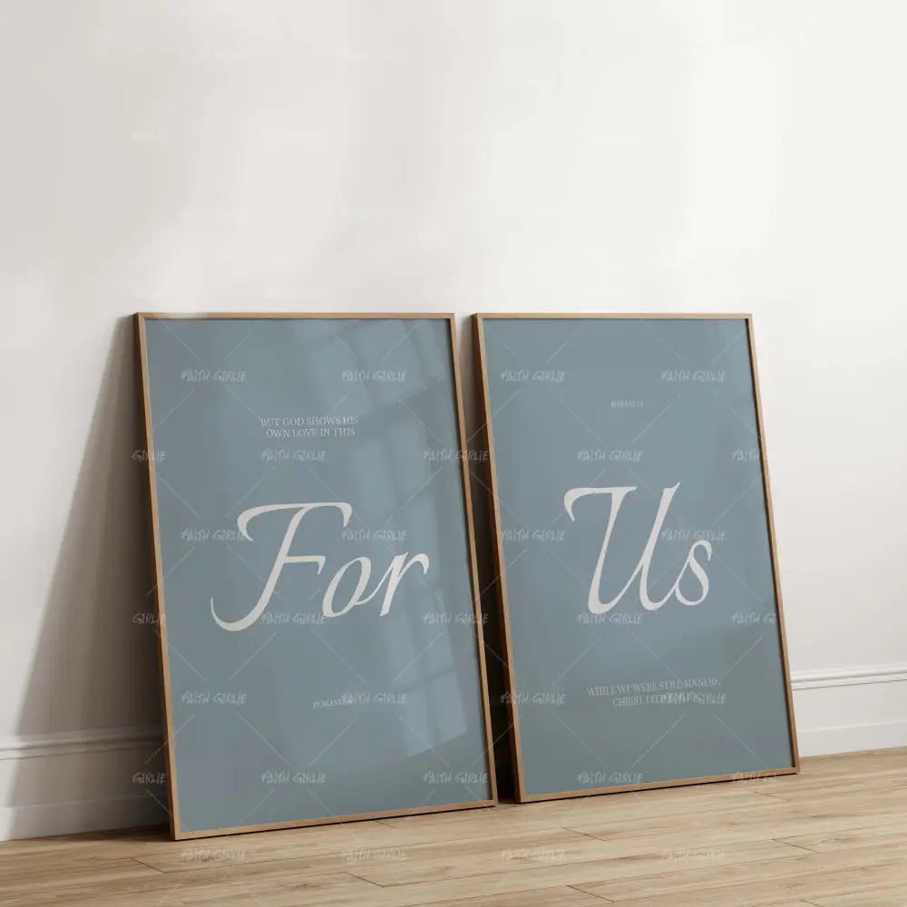 Art Print Bundle: For Us + Romans 5:8