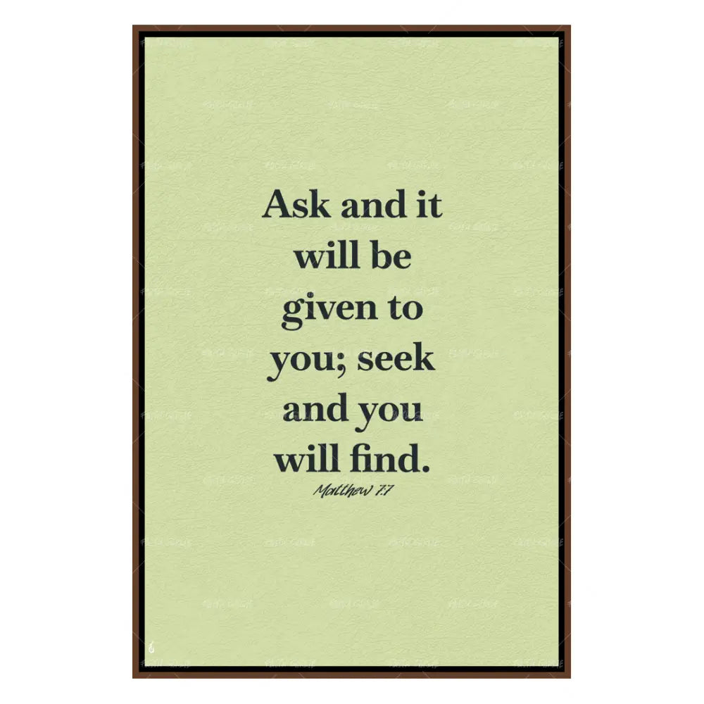 Ask and Seek - Wall Art