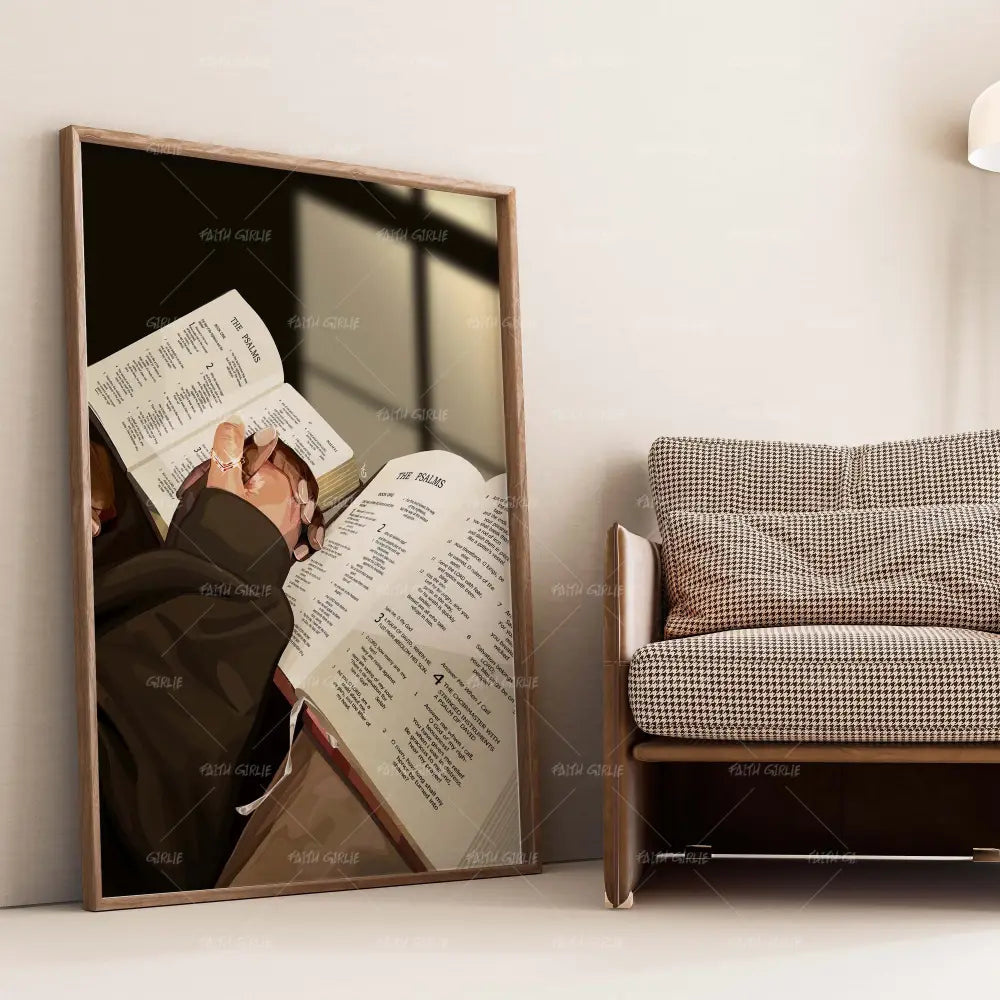 Bible Study- Bible verse wall art and Christian wall art by Faith Girlie featuring faith-inspired designs, uplifting Scripture, and modern Christian home decor. Perfect for Christian living room decor, bedroom decor, office decor, prayer room decor, and meaningful Christian gifts for women and families.-Faith Girlie