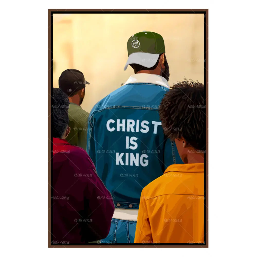Christ Is King- Bible verse wall art and Christian wall art by Faith Girlie featuring faith-inspired designs, uplifting Scripture, and modern Christian home decor. Perfect for Christian living room decor, bedroom decor, office decor, prayer room decor, and meaningful Christian gifts for women and families.-Faith Girlie