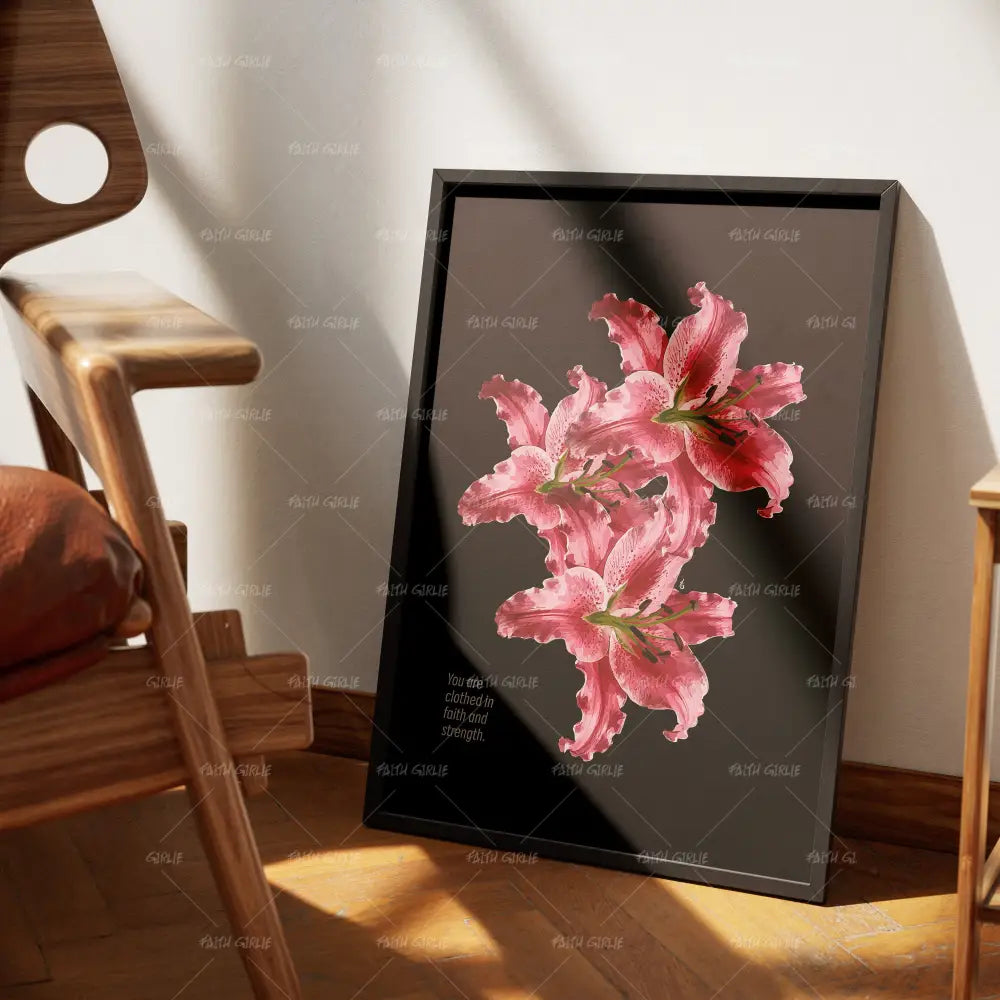 Clothed in Faith- Bible verse wall art and Christian wall art by Faith Girlie featuring faith-inspired designs, uplifting Scripture, and modern Christian home decor. Perfect for Christian living room decor, bedroom decor, office decor, prayer room decor, and meaningful Christian gifts for women and families.-Faith Girlie