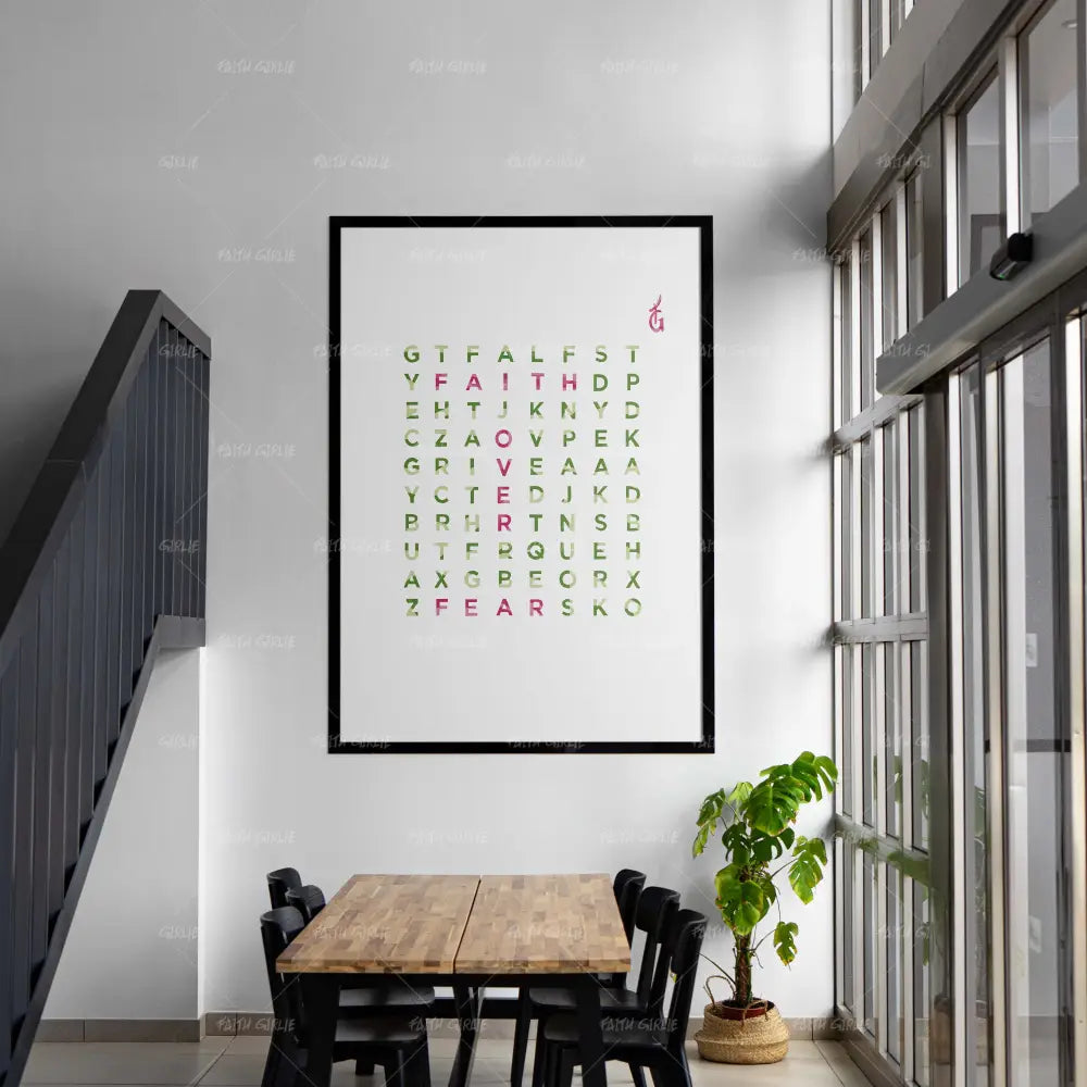 Clue From Above- Bible verse wall art and Christian wall art by Faith Girlie featuring faith-inspired designs, uplifting Scripture, and modern Christian home decor. Perfect for Christian living room decor, bedroom decor, office decor, prayer room decor, and meaningful Christian gifts for women and families.-Faith Girlie