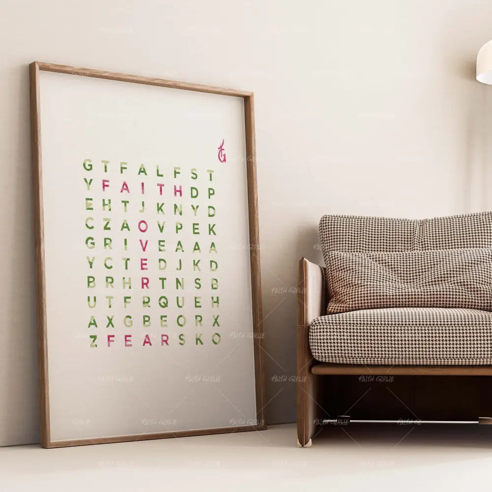 Clue From Above- Bible verse wall art and Christian wall art by Faith Girlie featuring faith-inspired designs, uplifting Scripture, and modern Christian home decor. Perfect for Christian living room decor, bedroom decor, office decor, prayer room decor, and meaningful Christian gifts for women and families.-Faith Girlie