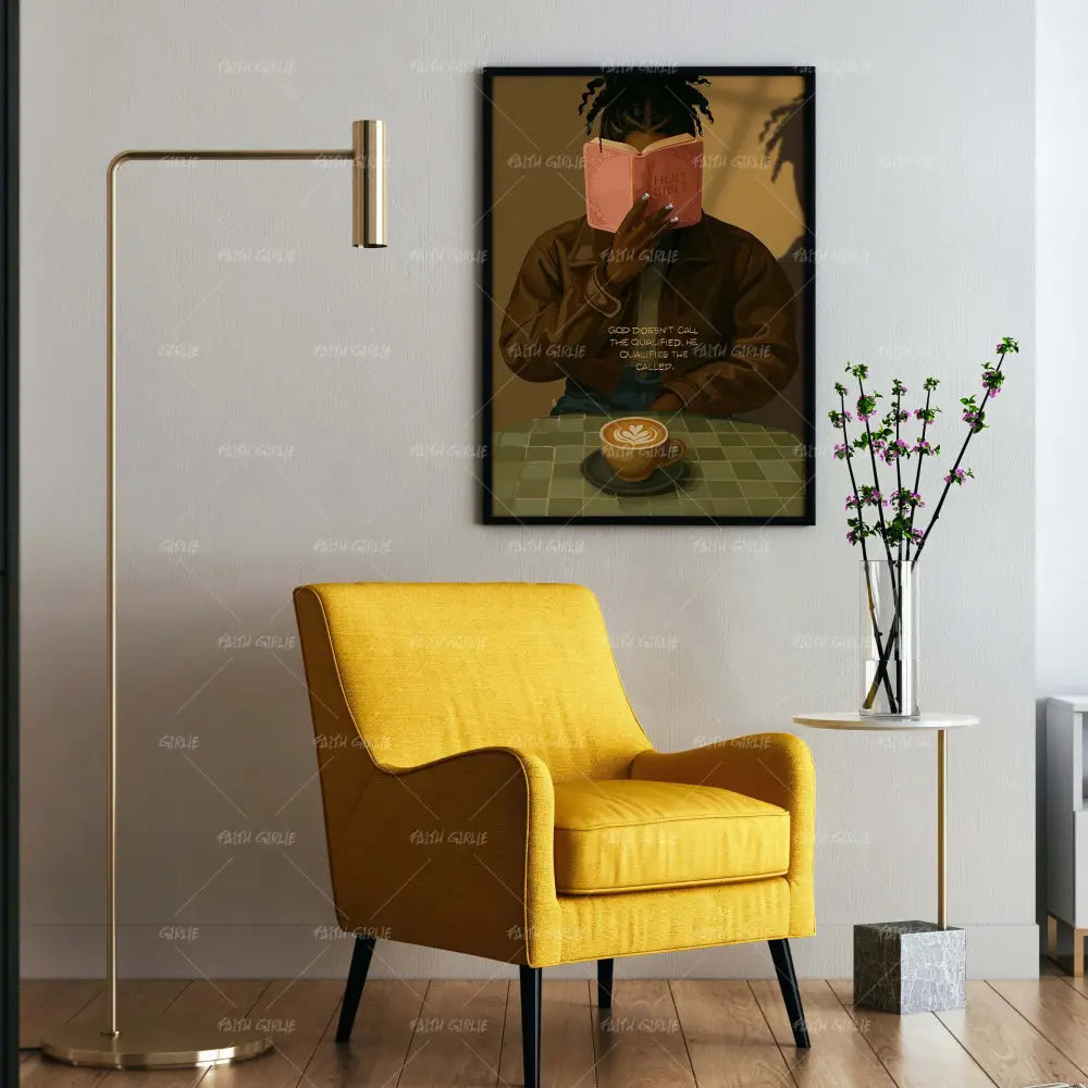 Coffee & Christ-wall art print featuring decorative artistic design suitable for living rooms, offices, and schools by Faith Girlie. Elevate your space with faith-inspired wall art designed to bring peace, purpose, and beauty into your home. At Faith Girlie, each piece is thoughtfully created to inspire reflection, strengthen faith, and celebrate a life grounded in God’s word.