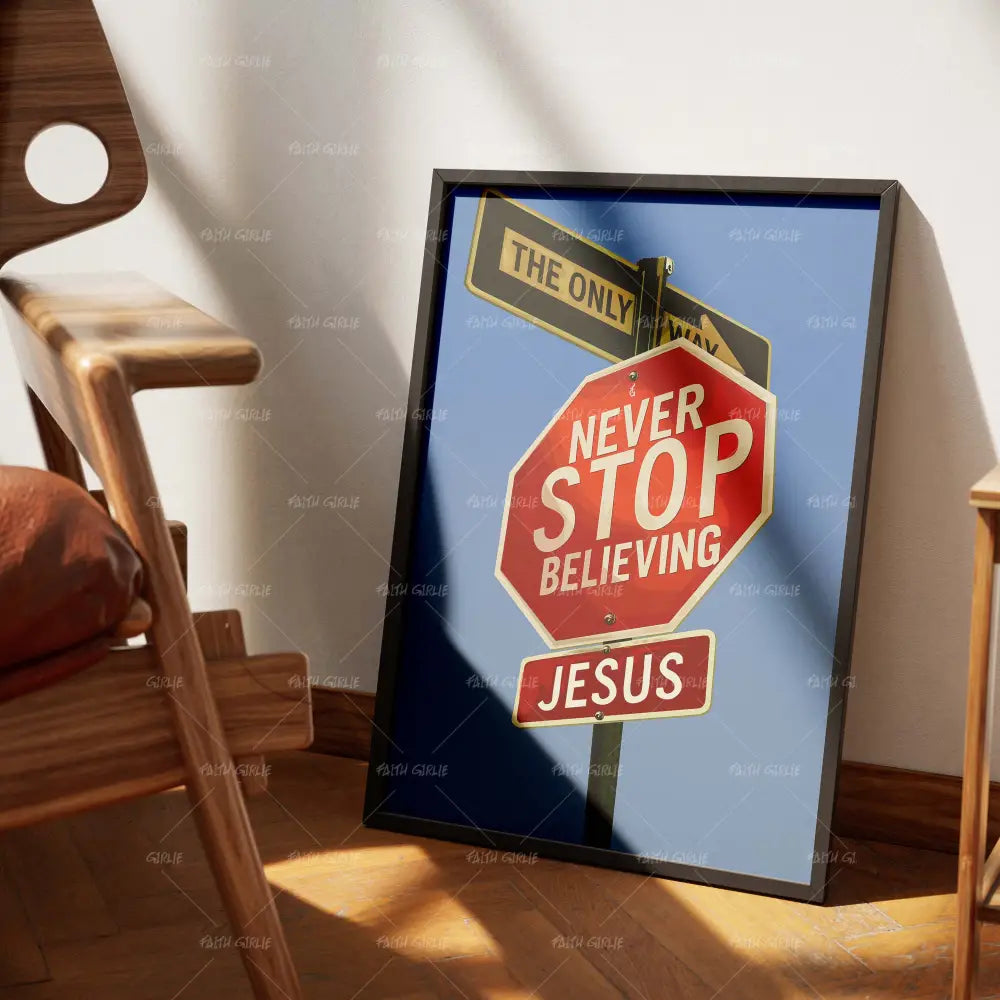 Crossroad Of Faith-wall art print featuring decorative artistic design suitable for living rooms, offices, and schools by Faith Girlie. Elevate your space with faith-inspired wall art designed to bring peace, purpose, and beauty into your home. At Faith Girlie, each piece is thoughtfully created to inspire reflection, strengthen faith, and celebrate a life grounded in God’s word.