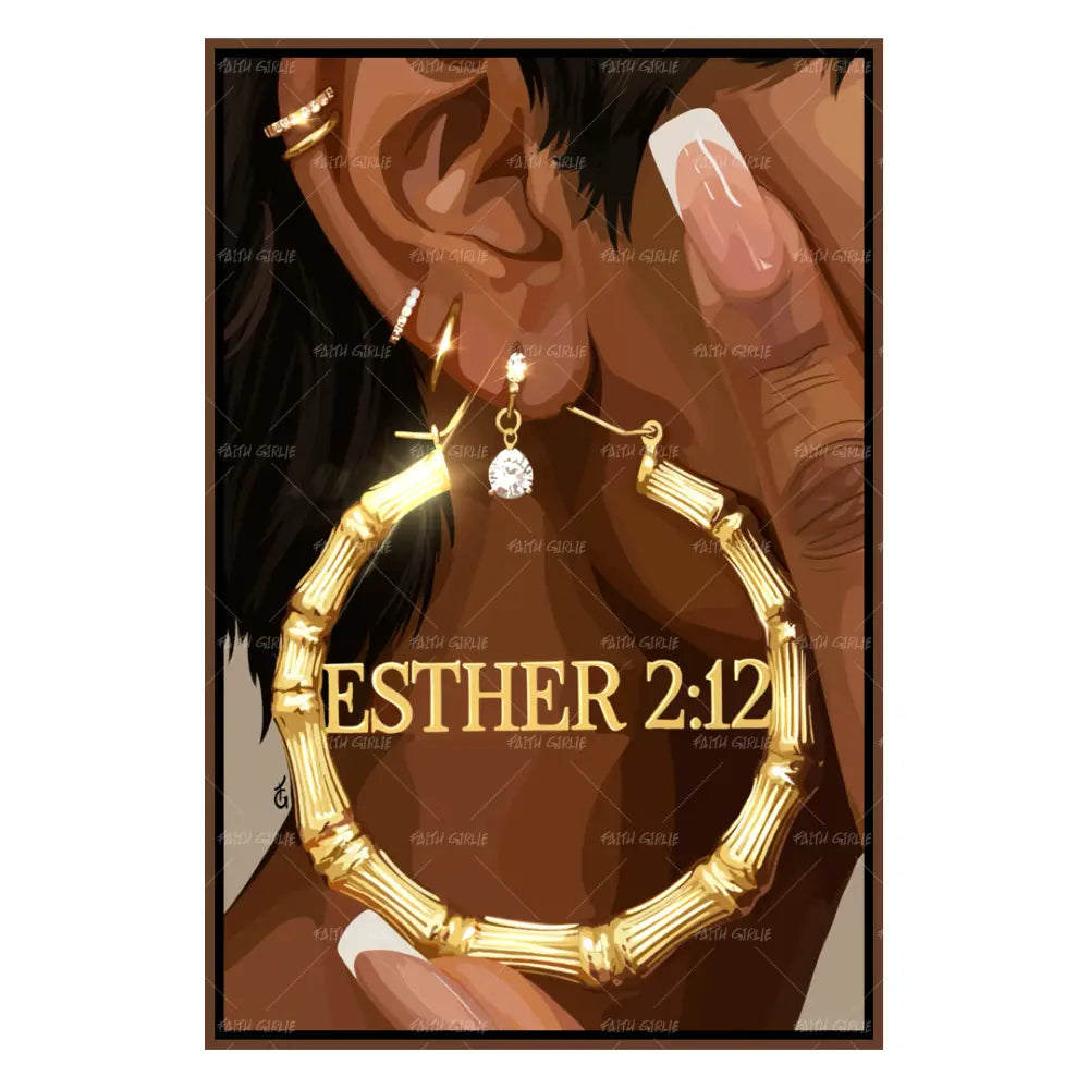 Esther 2:12-wall art print featuring decorative artistic design suitable for living rooms, offices, and schools by Faith Girlie. Elevate your space with faith-inspired wall art designed to bring peace, purpose, and beauty into your home. At Faith Girlie, each piece is thoughtfully created to inspire reflection, strengthen faith, and celebrate a life grounded in God’s word.
