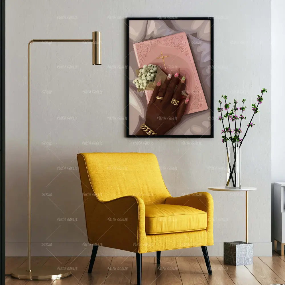 Faith in Hand-wall art print featuring decorative artistic design suitable for living rooms, offices, and schools by Faith Girlie. Elevate your space with faith-inspired wall art designed to bring peace, purpose, and beauty into your home. At Faith Girlie, each piece is thoughtfully created to inspire reflection, strengthen faith, and celebrate a life grounded in God’s word.