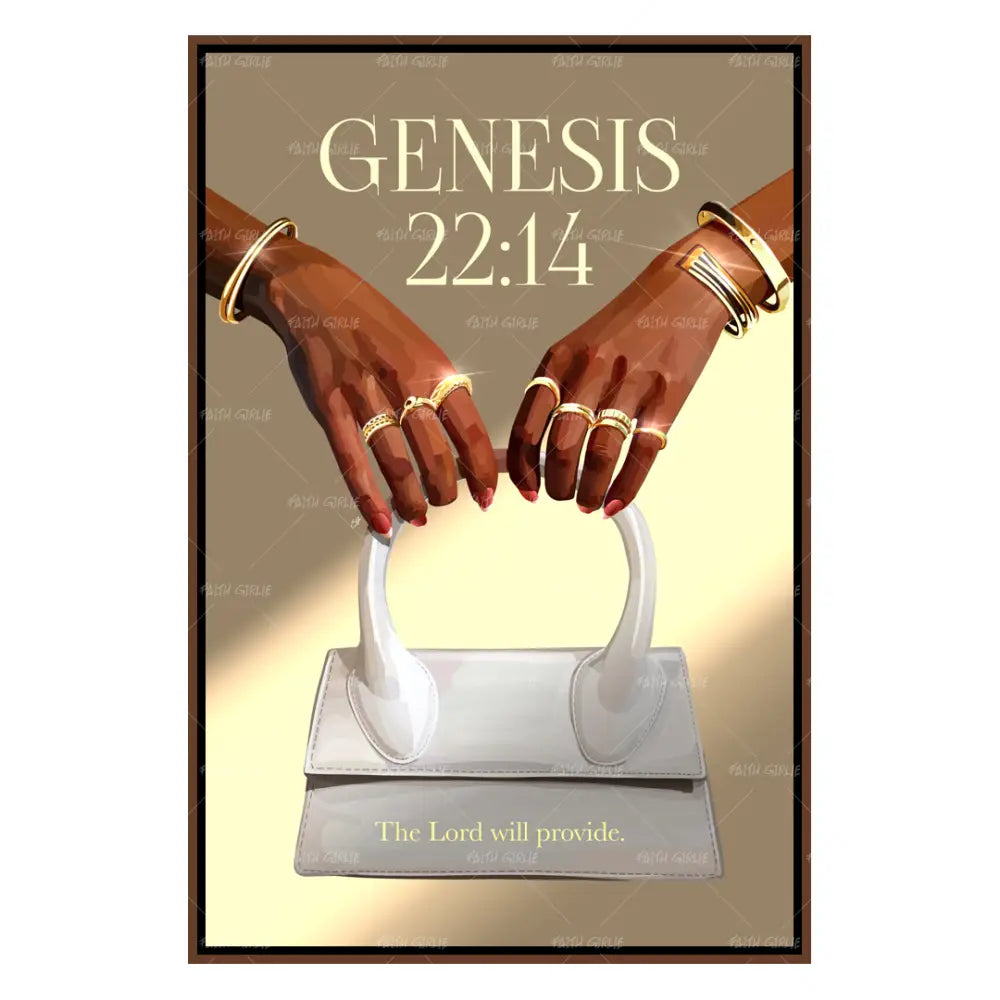 Genesis 22:14- Bible verse wall art and Christian wall art by Faith Girlie featuring faith-inspired designs, uplifting Scripture, and modern Christian home decor. Perfect for Christian living room decor, bedroom decor, office decor, prayer room decor, and meaningful Christian gifts for women and families.-Faith Girlie