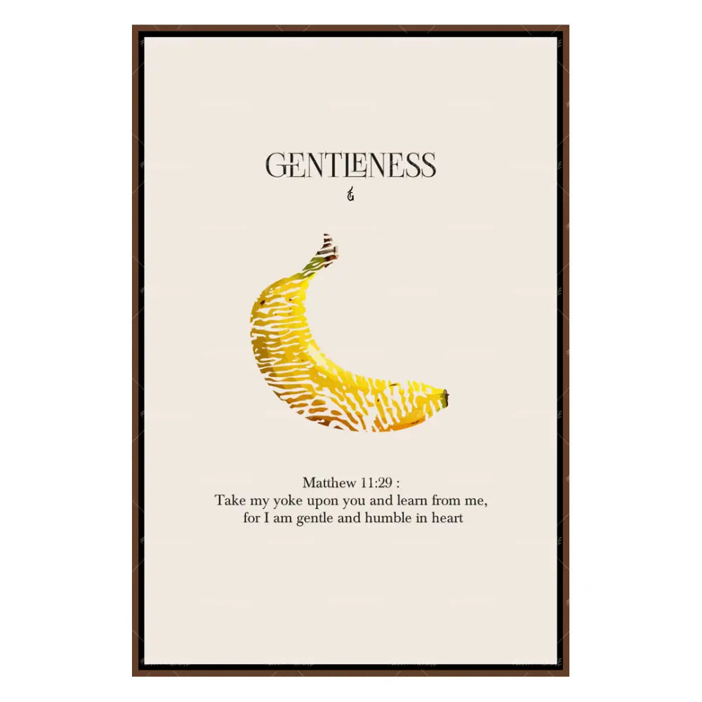 Gentleness-wall art print featuring decorative artistic design suitable for living rooms, offices, and schools by Faith Girlie. Elevate your space with faith-inspired wall art designed to bring peace, purpose, and beauty into your home. At Faith Girlie, each piece is thoughtfully created to inspire reflection, strengthen faith, and celebrate a life grounded in God’s word.