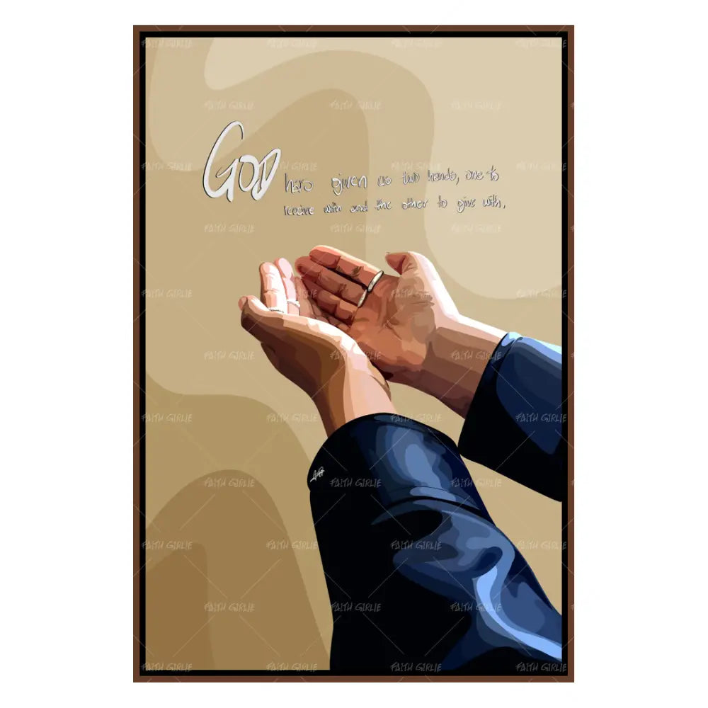 Give and Receive- Bible verse wall art and Christian wall art by Faith Girlie featuring faith-inspired designs, uplifting Scripture, and modern Christian home decor. Perfect for Christian living room decor, bedroom decor, office decor, prayer room decor, and meaningful Christian gifts for women and families.-Faith Girlie