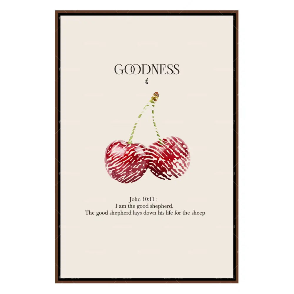 Goodness-wall art print featuring decorative artistic design suitable for living rooms, offices, and schools by Faith Girlie. Elevate your space with faith-inspired wall art designed to bring peace, purpose, and beauty into your home. At Faith Girlie, each piece is thoughtfully created to inspire reflection, strengthen faith, and celebrate a life grounded in God’s word.