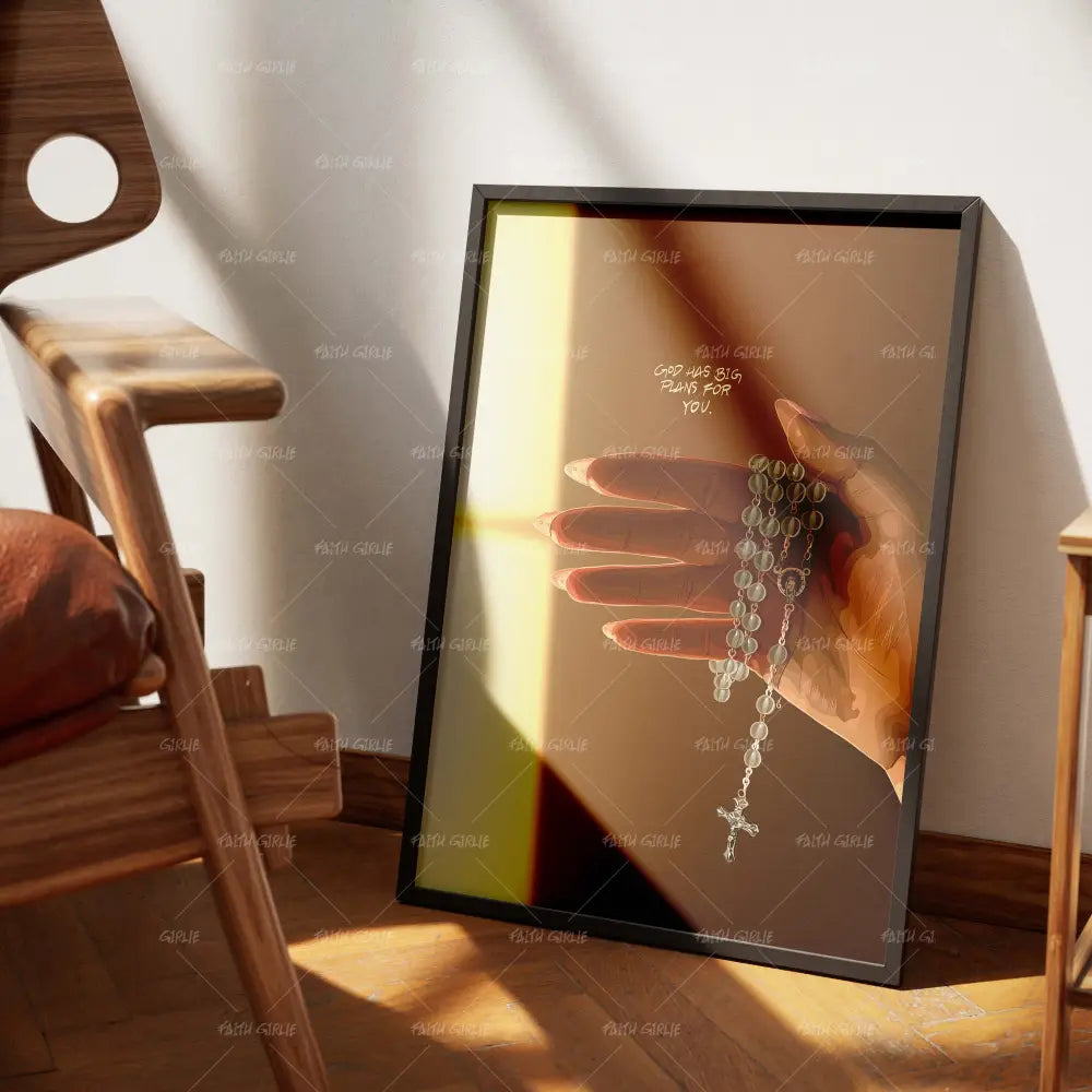 Hands Of Devotion-wall art print featuring decorative artistic design suitable for living rooms, offices, and schools by Faith Girlie. Elevate your space with faith-inspired wall art designed to bring peace, purpose, and beauty into your home. At Faith Girlie, each piece is thoughtfully created to inspire reflection, strengthen faith, and celebrate a life grounded in God’s word.