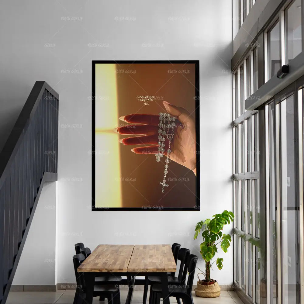 Hands Of Devotion-wall art print featuring decorative artistic design suitable for living rooms, offices, and schools by Faith Girlie. Elevate your space with faith-inspired wall art designed to bring peace, purpose, and beauty into your home. At Faith Girlie, each piece is thoughtfully created to inspire reflection, strengthen faith, and celebrate a life grounded in God’s word.