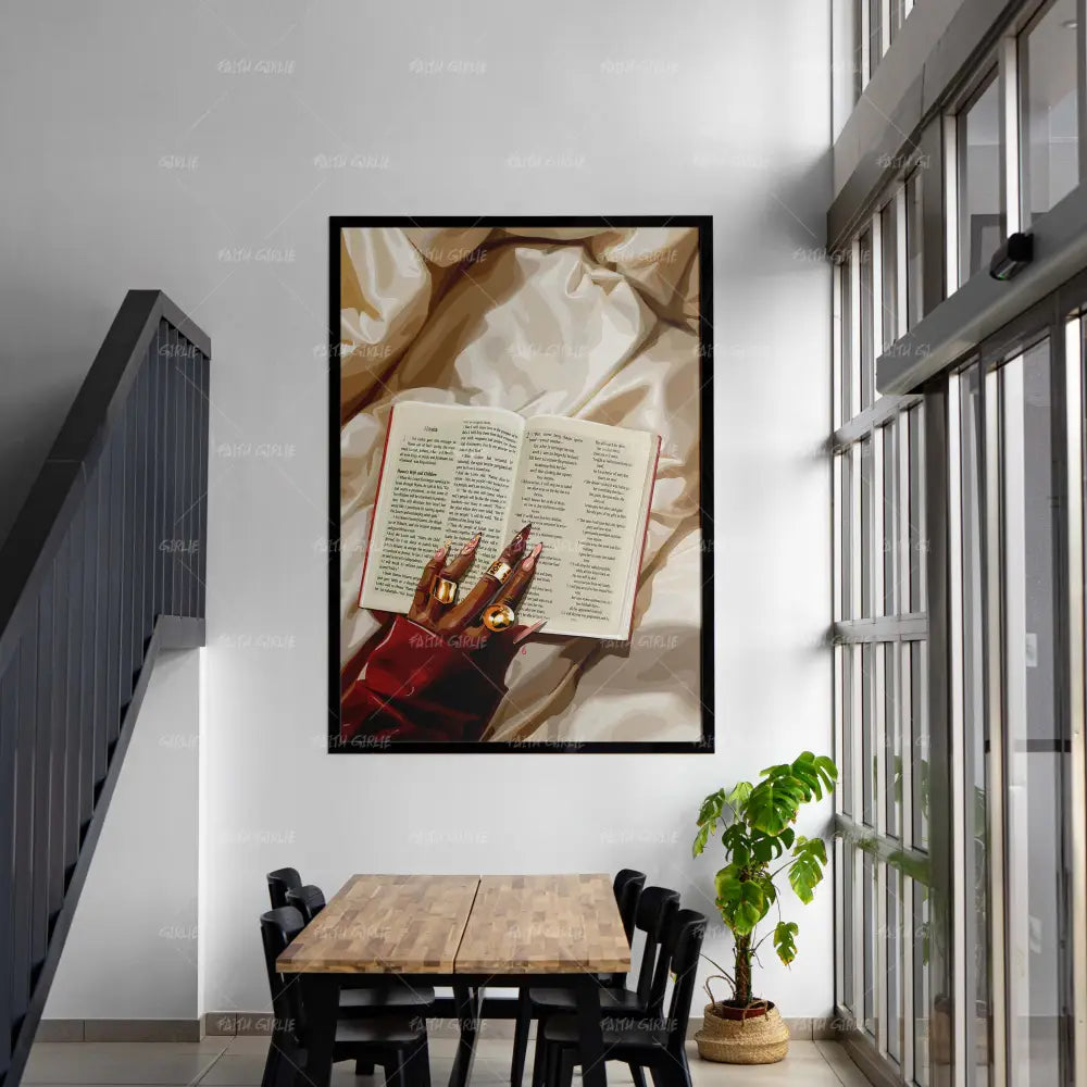 Hands Of Faith-wall art print featuring decorative artistic design suitable for living rooms, offices, and schools by Faith Girlie. Elevate your space with faith-inspired wall art designed to bring peace, purpose, and beauty into your home. At Faith Girlie, each piece is thoughtfully created to inspire reflection, strengthen faith, and celebrate a life grounded in God’s word.