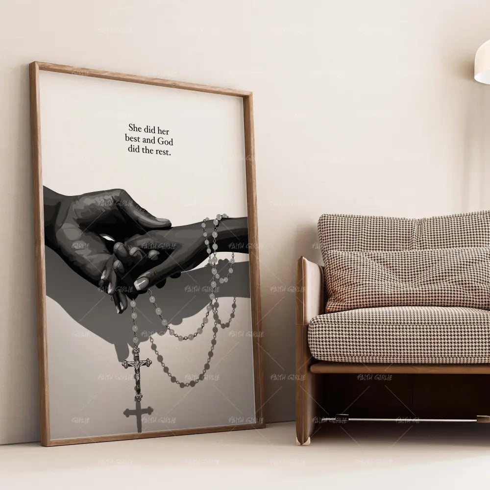 Held By Grace-wall art print featuring decorative artistic design suitable for living rooms, offices, and schools by Faith Girlie. Elevate your space with faith-inspired wall art designed to bring peace, purpose, and beauty into your home. At Faith Girlie, each piece is thoughtfully created to inspire reflection, strengthen faith, and celebrate a life grounded in God’s word.