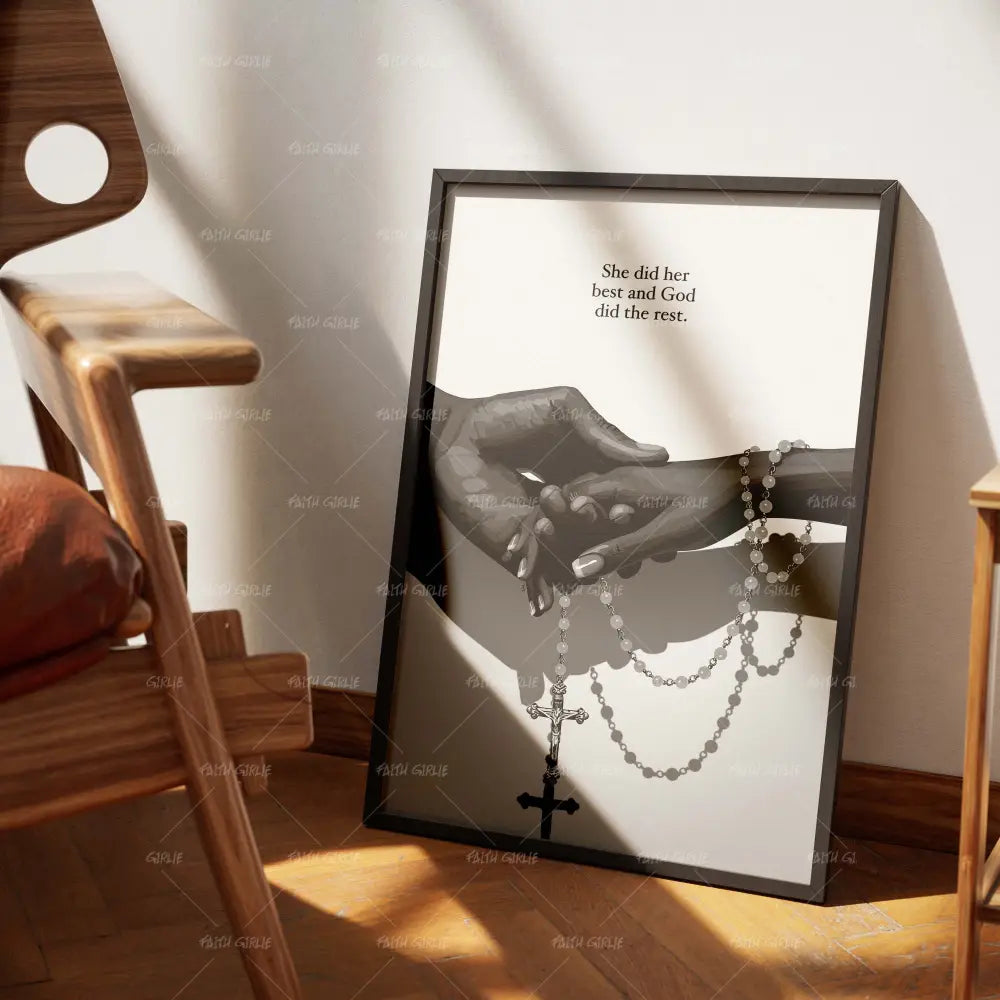 Held By Grace-wall art print featuring decorative artistic design suitable for living rooms, offices, and schools by Faith Girlie. Elevate your space with faith-inspired wall art designed to bring peace, purpose, and beauty into your home. At Faith Girlie, each piece is thoughtfully created to inspire reflection, strengthen faith, and celebrate a life grounded in God’s word.