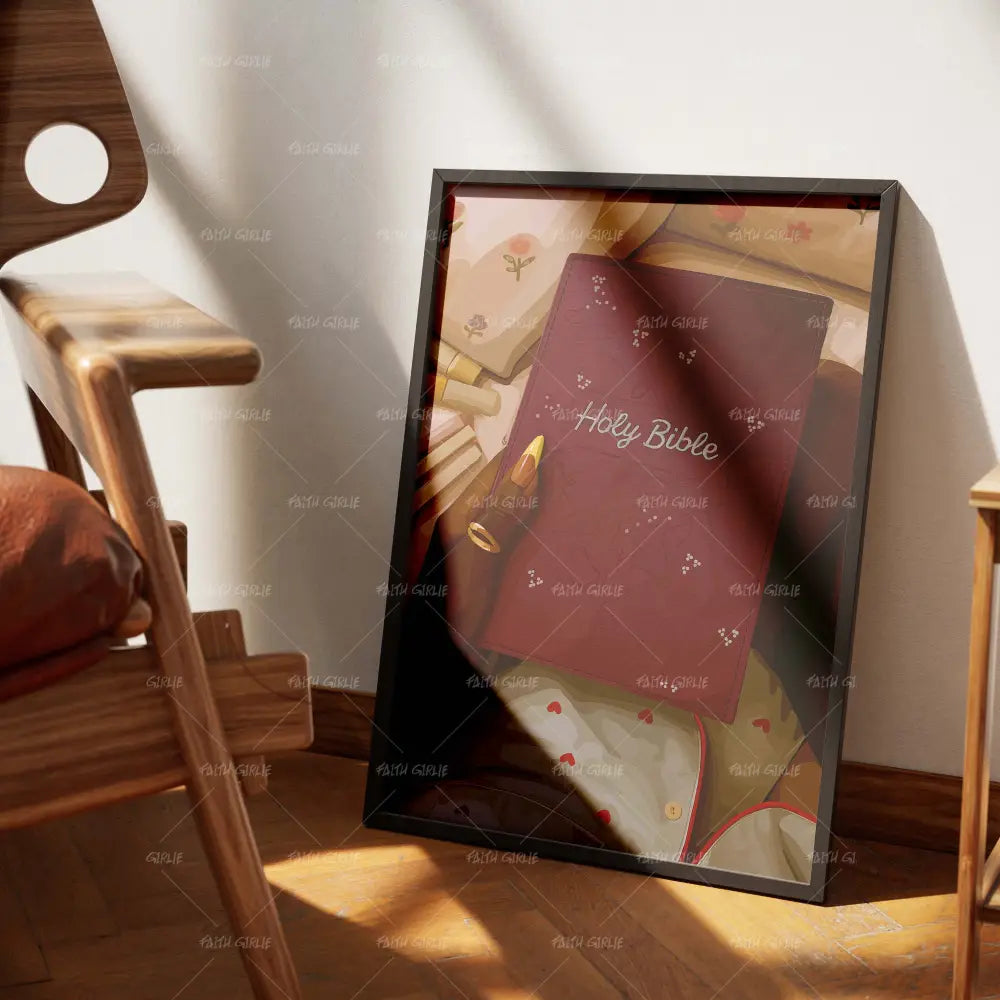 His Word-wall art print featuring decorative artistic design suitable for living rooms, offices, and schools by Faith Girlie. Elevate your space with faith-inspired wall art designed to bring peace, purpose, and beauty into your home. At Faith Girlie, each piece is thoughtfully created to inspire reflection, strengthen faith, and celebrate a life grounded in God’s word.