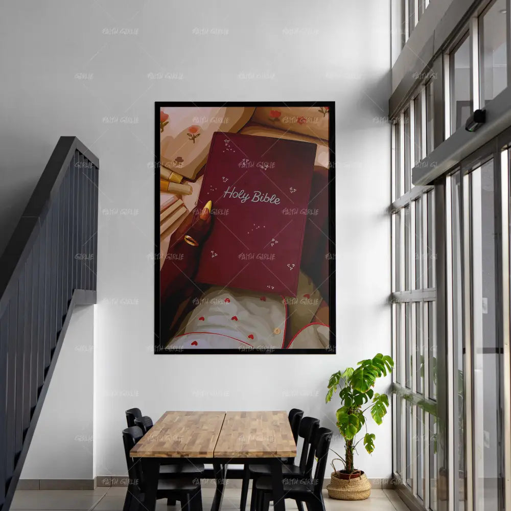 His Word-wall art print featuring decorative artistic design suitable for living rooms, offices, and schools by Faith Girlie. Elevate your space with faith-inspired wall art designed to bring peace, purpose, and beauty into your home. At Faith Girlie, each piece is thoughtfully created to inspire reflection, strengthen faith, and celebrate a life grounded in God’s word.