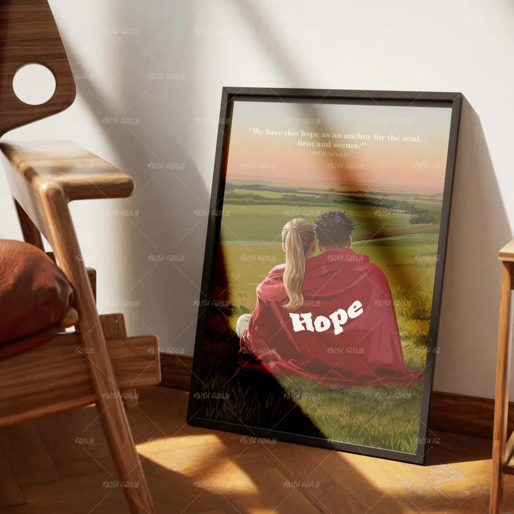 Hope Love Covers-wall art print featuring decorative artistic design suitable for living rooms, offices, and schools by Faith Girlie. Elevate your space with faith-inspired wall art designed to bring peace, purpose, and beauty into your home. At Faith Girlie, each piece is thoughtfully created to inspire reflection, strengthen faith, and celebrate a life grounded in God’s word.