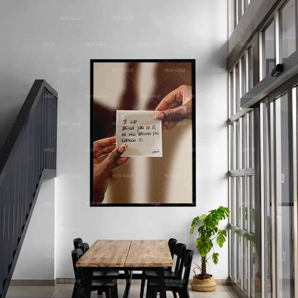 If God- Bible verse wall art and Christian wall art by Faith Girlie featuring faith-inspired designs, uplifting Scripture, and modern Christian home decor. Perfect for Christian living room decor, bedroom decor, office decor, prayer room decor, and meaningful Christian gifts for women and families.-Faith Girlie