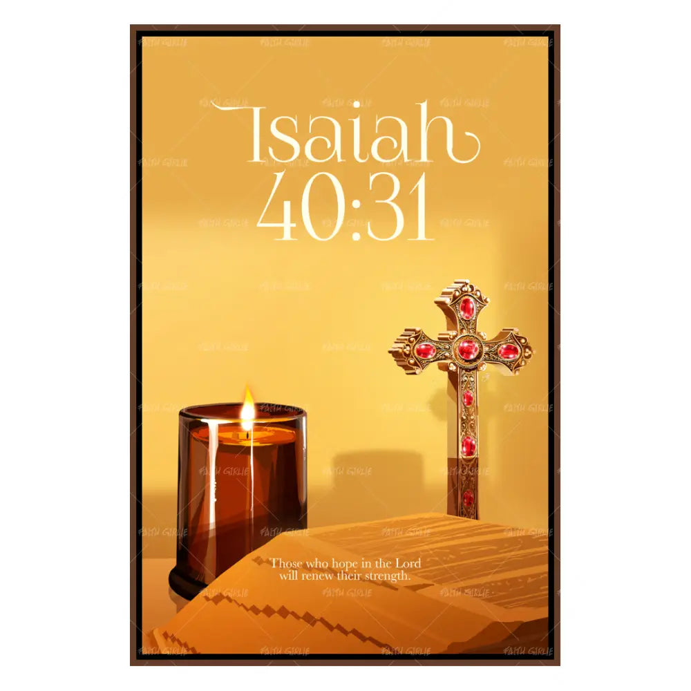 Isaiah 40:31- Bible verse wall art and Christian wall art by Faith Girlie featuring faith-inspired designs, uplifting Scripture, and modern Christian home decor. Perfect for Christian living room decor, bedroom decor, office decor, prayer room decor, and meaningful Christian gifts for women and families.-Faith Girlie