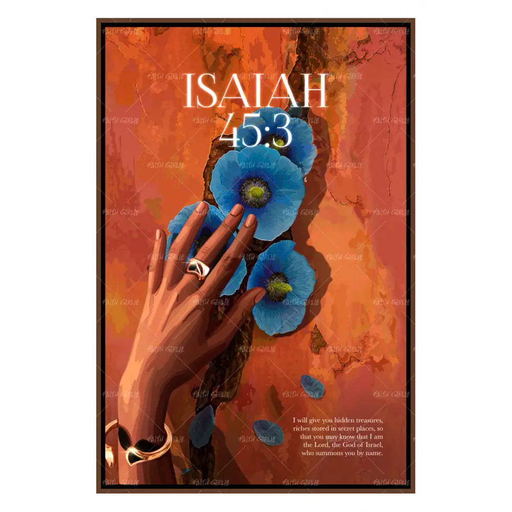 Isaiah 43:3-wall art print featuring decorative artistic design suitable for living rooms, offices, and schools by Faith Girlie. Elevate your space with faith-inspired wall art designed to bring peace, purpose, and beauty into your home. At Faith Girlie, each piece is thoughtfully created to inspire reflection, strengthen faith, and celebrate a life grounded in God’s word.