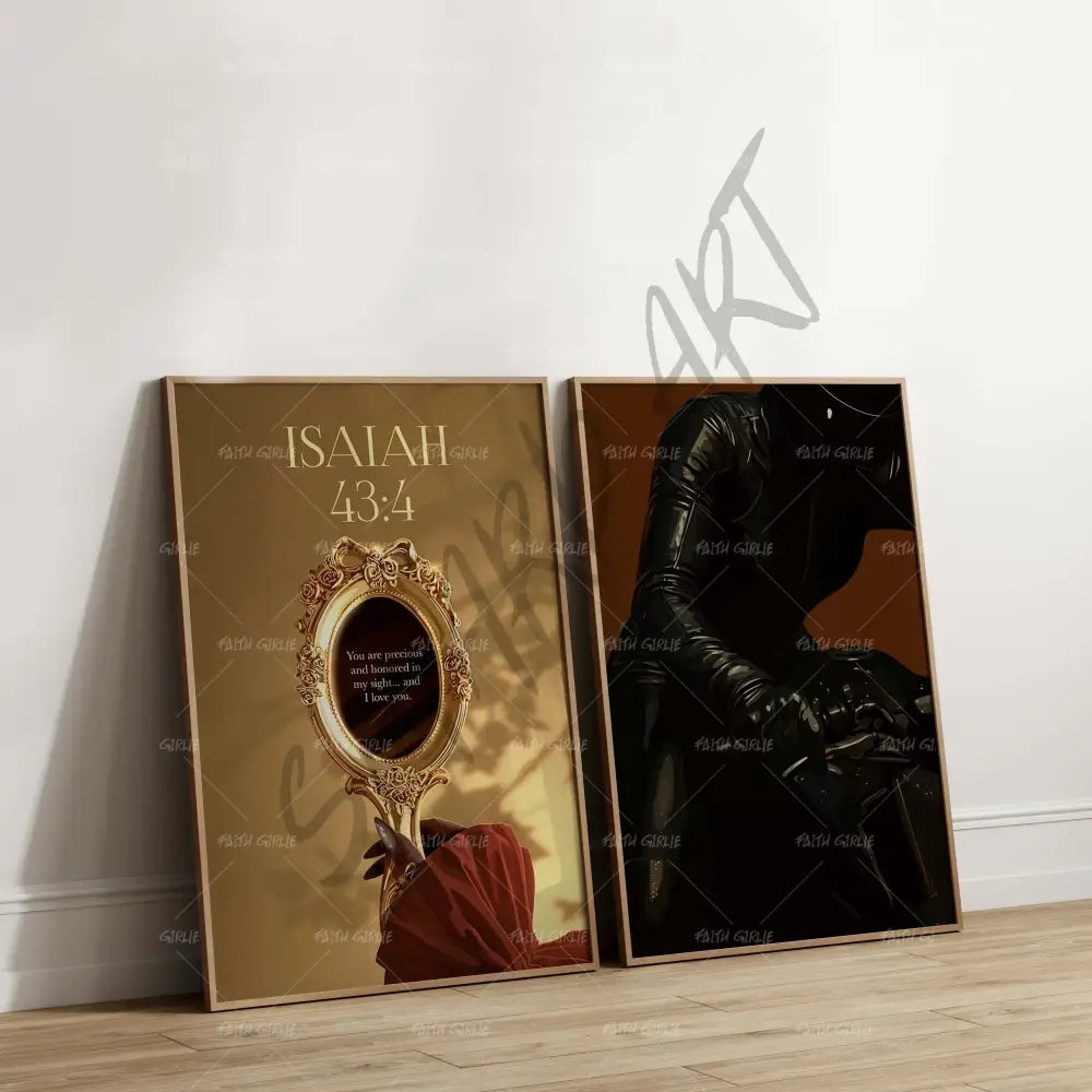 Isaiah 43:4- Bible verse wall art and Christian wall art by Faith Girlie featuring faith-inspired designs, uplifting Scripture, and modern Christian home decor. Perfect for Christian living room decor, bedroom decor, office decor, prayer room decor, and meaningful Christian gifts for women and families.-Faith Girlie