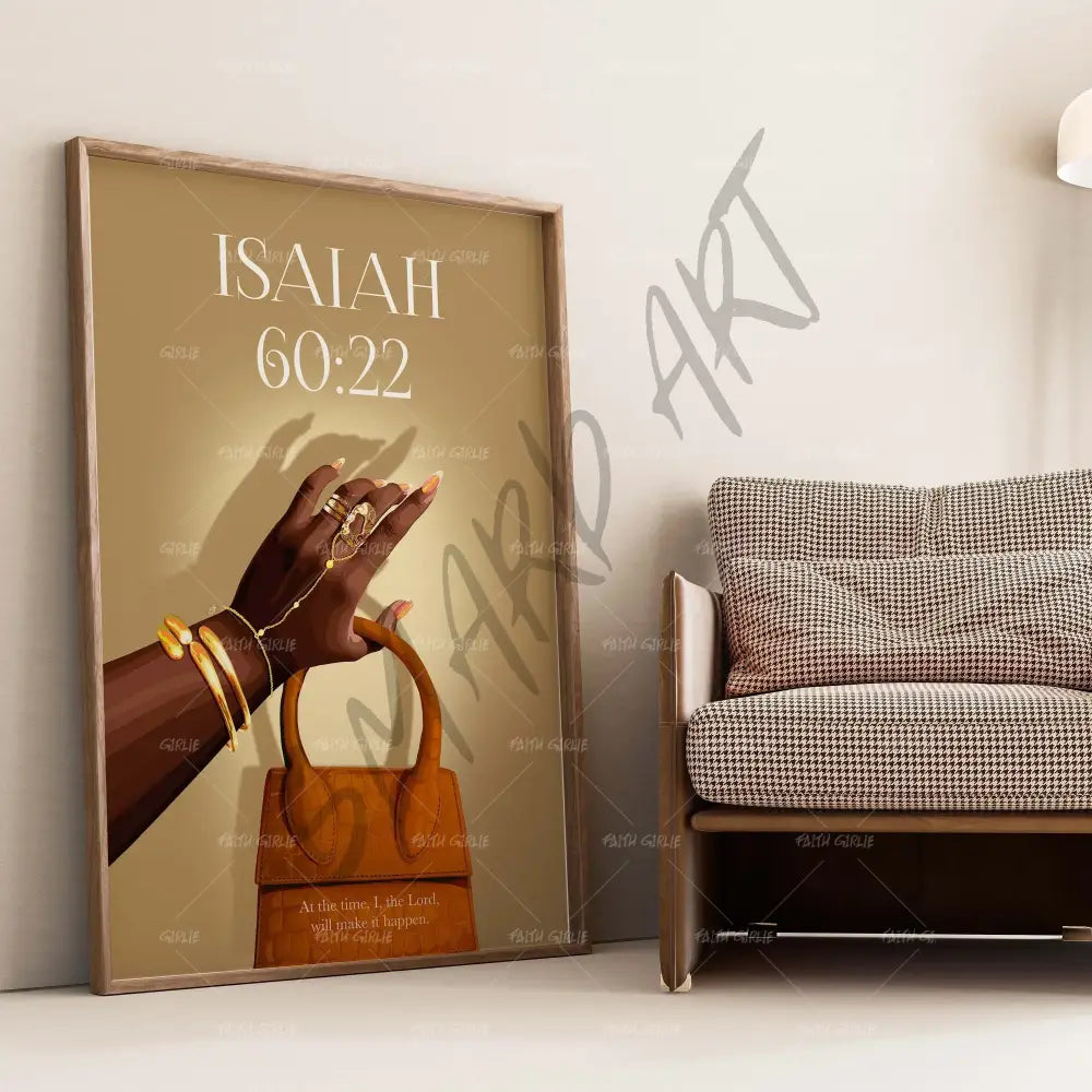 Isaiah 60:22- Bible verse wall art and Christian wall art by Faith Girlie featuring faith-inspired designs, uplifting Scripture, and modern Christian home decor. Perfect for Christian living room decor, bedroom decor, office decor, prayer room decor, and meaningful Christian gifts for women and families.-Faith Girlie