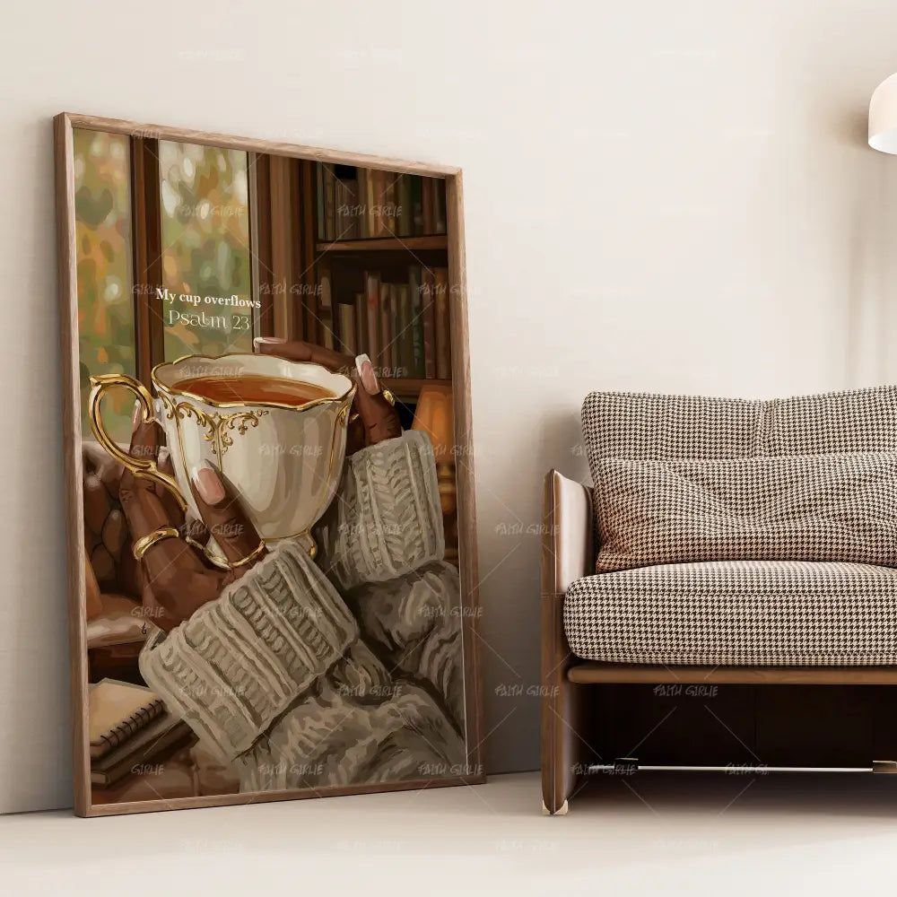 It Overflows- Bible verse wall art and Christian wall art by Faith Girlie featuring faith-inspired designs, uplifting Scripture, and modern Christian home decor. Perfect for Christian living room decor, bedroom decor, office decor, prayer room decor, and meaningful Christian gifts for women and families.-Faith Girlie