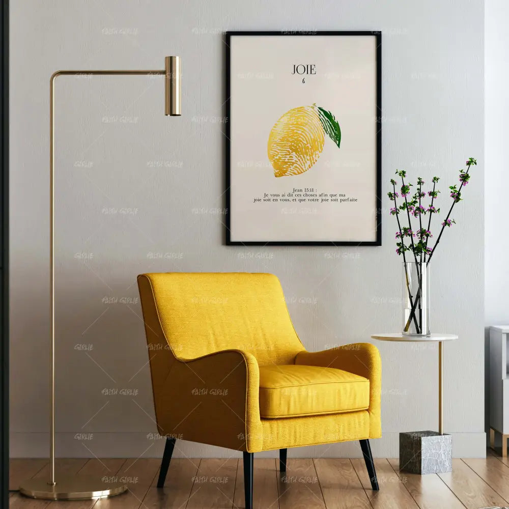 Joie-wall art print featuring decorative artistic design suitable for living rooms, offices, and schools by Faith Girlie. Elevate your space with faith-inspired wall art designed to bring peace, purpose, and beauty into your home. At Faith Girlie, each piece is thoughtfully created to inspire reflection, strengthen faith, and celebrate a life grounded in God’s word.