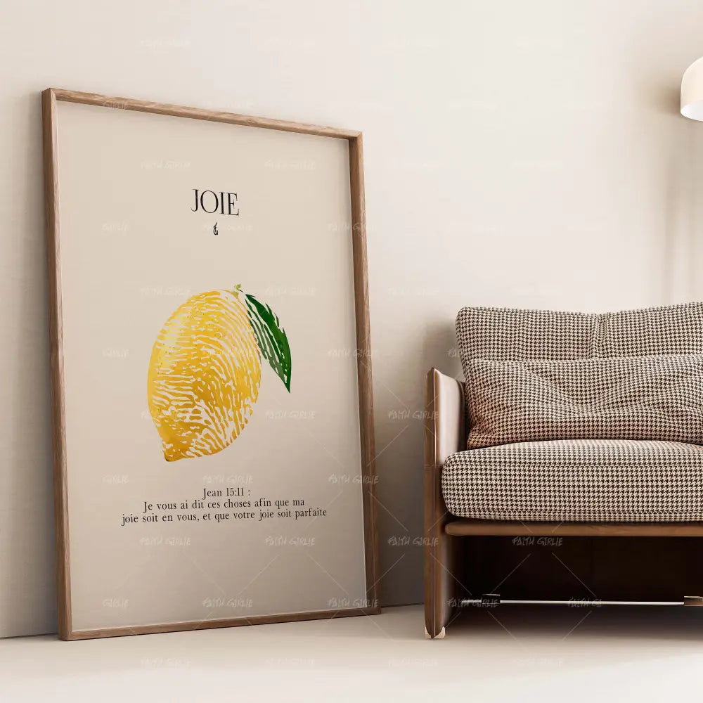 Joie-wall art print featuring decorative artistic design suitable for living rooms, offices, and schools by Faith Girlie. Elevate your space with faith-inspired wall art designed to bring peace, purpose, and beauty into your home. At Faith Girlie, each piece is thoughtfully created to inspire reflection, strengthen faith, and celebrate a life grounded in God’s word.