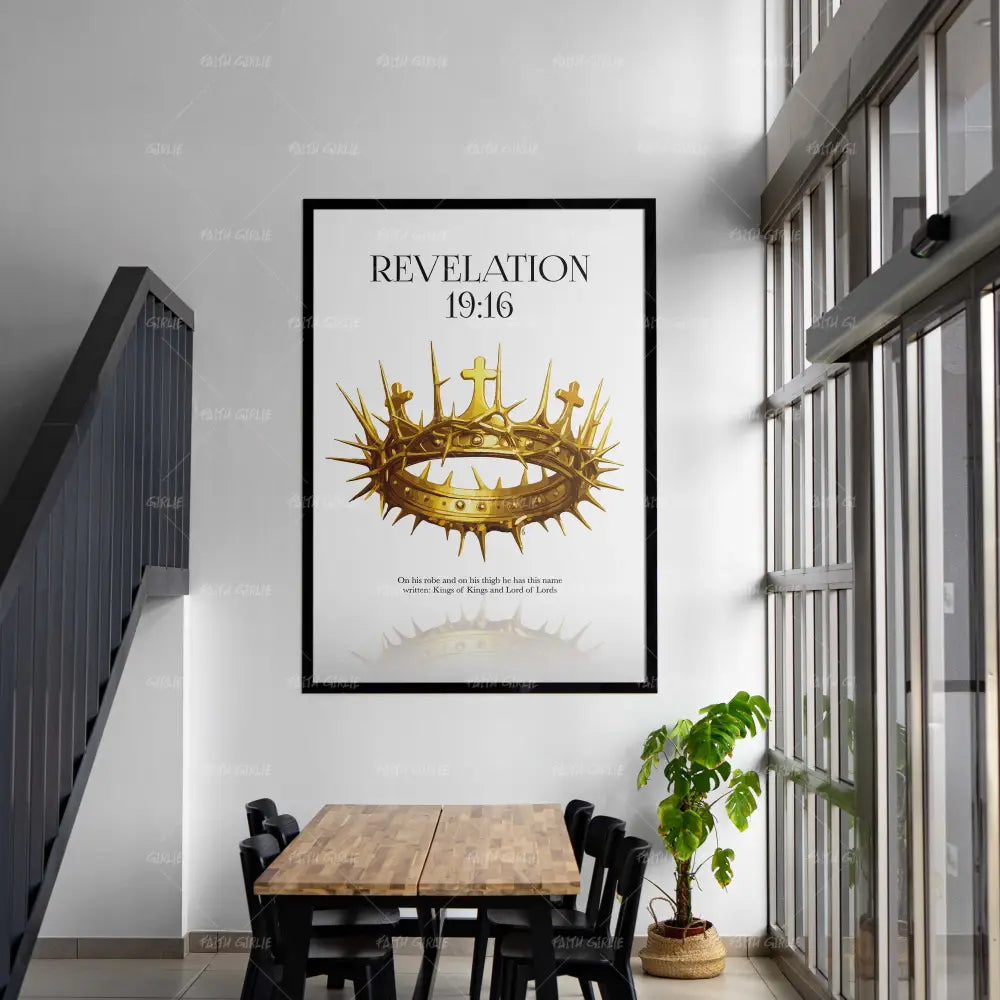 King of Kings-wall art print featuring decorative artistic design suitable for living rooms, offices, and schools by Faith Girlie. Elevate your space with faith-inspired wall art designed to bring peace, purpose, and beauty into your home. At Faith Girlie, each piece is thoughtfully created to inspire reflection, strengthen faith, and celebrate a life grounded in God’s word.