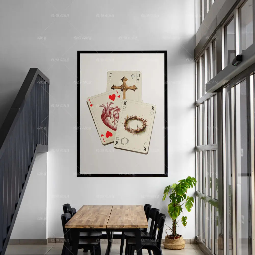 Kingdom Cards- Bible verse wall art and Christian wall art by Faith Girlie featuring faith-inspired designs, uplifting Scripture, and modern Christian home decor. Perfect for Christian living room decor, bedroom decor, office decor, prayer room decor, and meaningful Christian gifts for women and families.-Faith Girlie