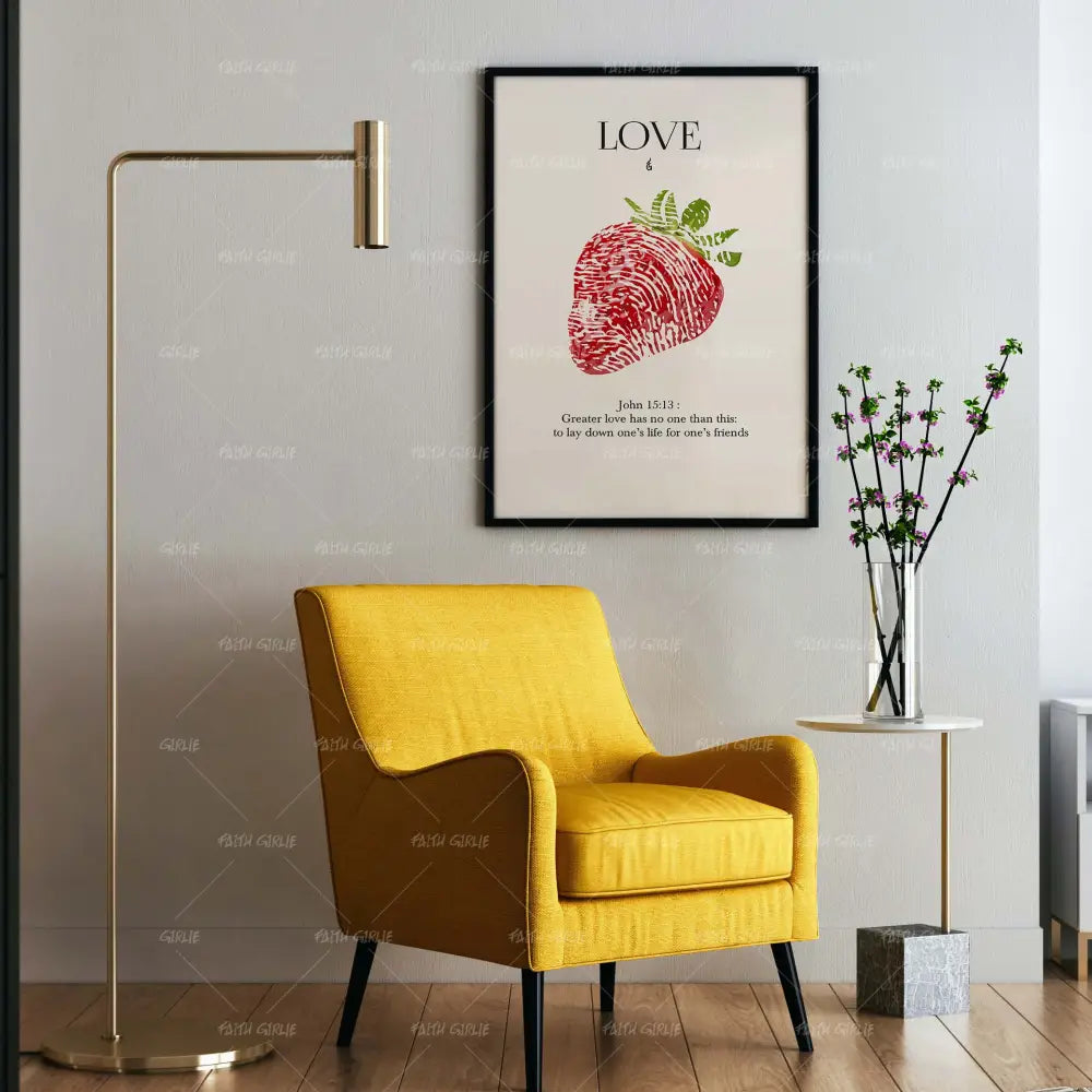 Love-wall art print featuring decorative artistic design suitable for living rooms, offices, and schools by Faith Girlie. Elevate your space with faith-inspired wall art designed to bring peace, purpose, and beauty into your home. At Faith Girlie, each piece is thoughtfully created to inspire reflection, strengthen faith, and celebrate a life grounded in God’s word.