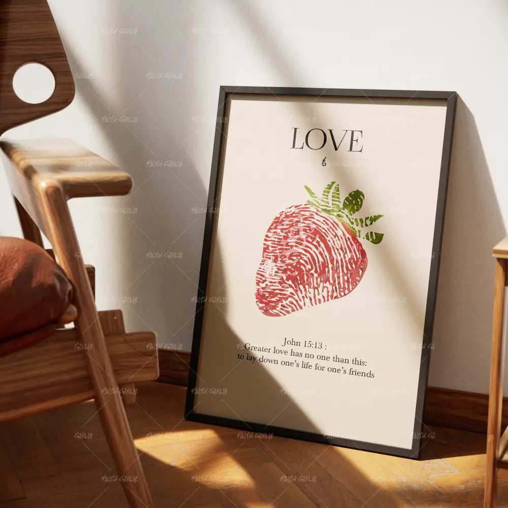 Love-wall art print featuring decorative artistic design suitable for living rooms, offices, and schools by Faith Girlie. Elevate your space with faith-inspired wall art designed to bring peace, purpose, and beauty into your home. At Faith Girlie, each piece is thoughtfully created to inspire reflection, strengthen faith, and celebrate a life grounded in God’s word.