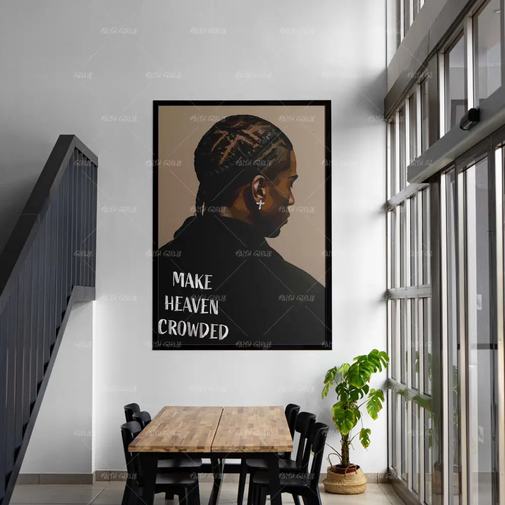 Make Heaven Crowded- Bible verse wall art and Christian wall art by Faith Girlie featuring faith-inspired designs, uplifting Scripture, and modern Christian home decor. Perfect for Christian living room decor, bedroom decor, office decor, prayer room decor, and meaningful Christian gifts for women and families.-Faith Girlie