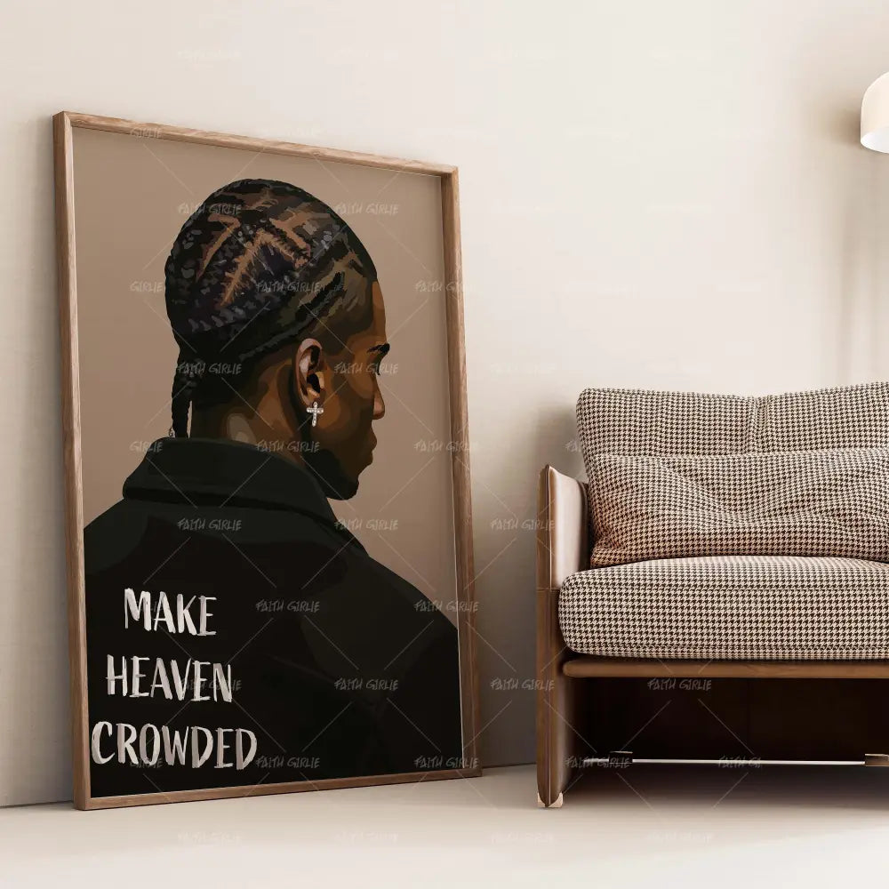 Make Heaven Crowded- Bible verse wall art and Christian wall art by Faith Girlie featuring faith-inspired designs, uplifting Scripture, and modern Christian home decor. Perfect for Christian living room decor, bedroom decor, office decor, prayer room decor, and meaningful Christian gifts for women and families.-Faith Girlie