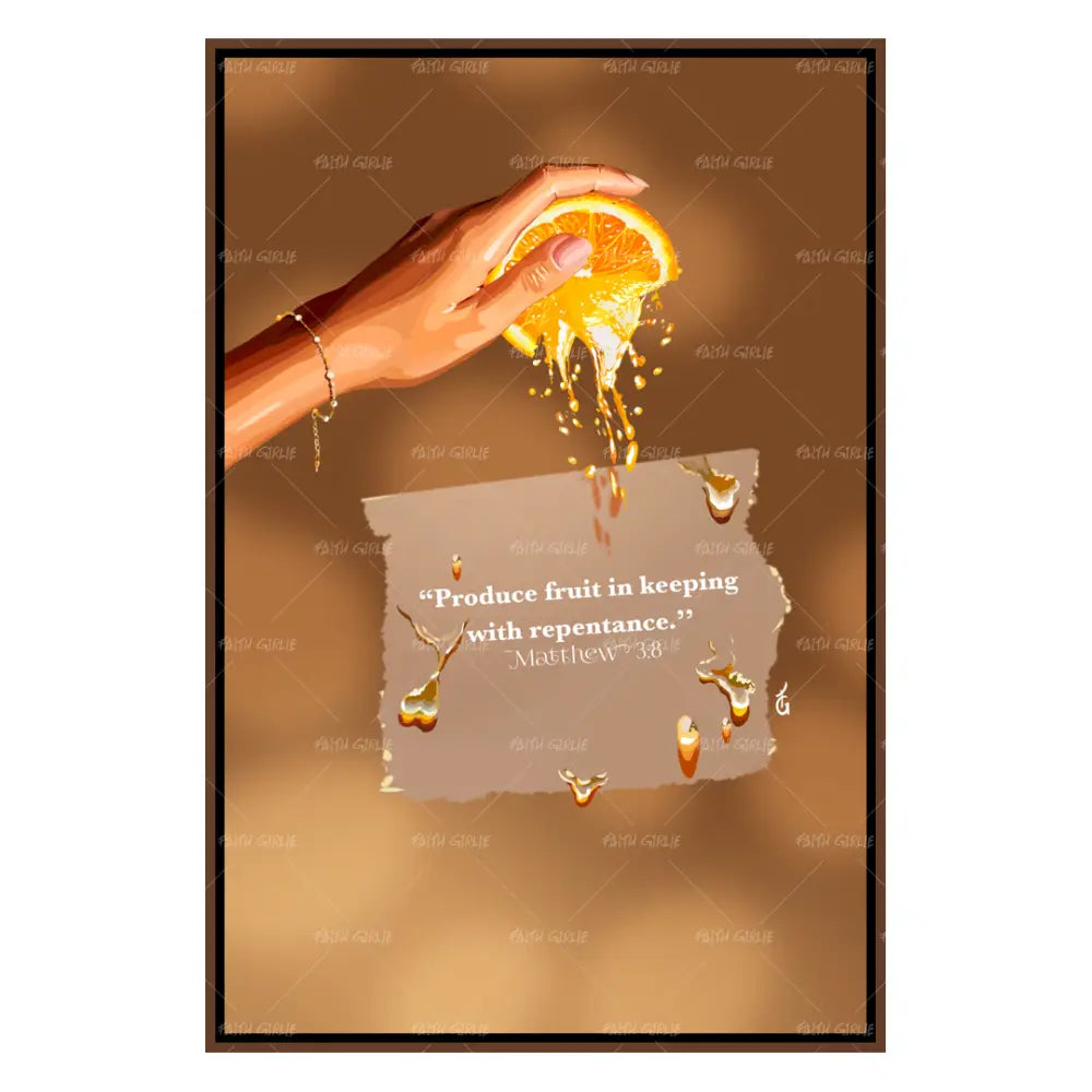 Matthew 3:8- Bible verse wall art and Christian wall art by Faith Girlie featuring faith-inspired designs, uplifting Scripture, and modern Christian home decor. Perfect for Christian living room decor, bedroom decor, office decor, prayer room decor, and meaningful Christian gifts for women and families.-Faith Girlie