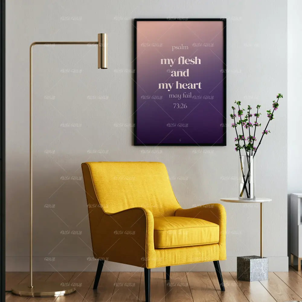 My flesh- Bible verse wall art and Christian wall art by Faith Girlie featuring faith-inspired designs, uplifting Scripture, and modern Christian home decor. Perfect for Christian living room decor, bedroom decor, office decor, prayer room decor, and meaningful Christian gifts for women and families.-Faith Girlie