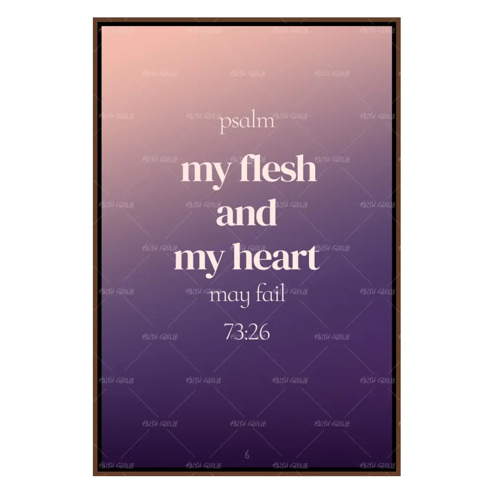 My flesh- Bible verse wall art and Christian wall art by Faith Girlie featuring faith-inspired designs, uplifting Scripture, and modern Christian home decor. Perfect for Christian living room decor, bedroom decor, office decor, prayer room decor, and meaningful Christian gifts for women and families.-Faith Girlie
