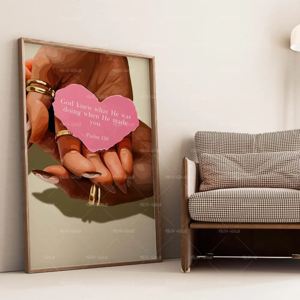 No Mistake- Bible verse wall art and Christian wall art by Faith Girlie featuring faith-inspired designs, uplifting Scripture, and modern Christian home decor. Perfect for Christian living room decor, bedroom decor, office decor, prayer room decor, and meaningful Christian gifts for women and families.-Faith Girlie
