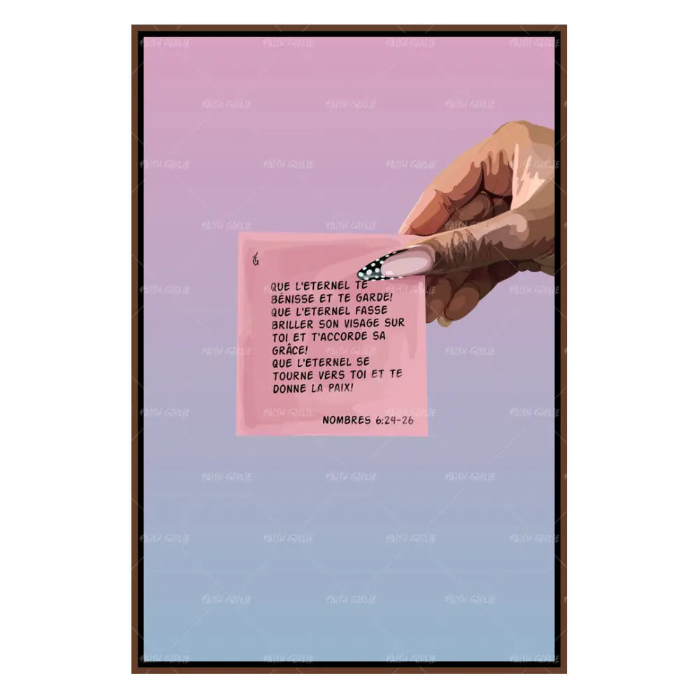 Nombres 6:24-26-wall art print featuring decorative artistic design suitable for living rooms, offices, and schools by Faith Girlie. Elevate your space with faith-inspired wall art designed to bring peace, purpose, and beauty into your home. At Faith Girlie, each piece is thoughtfully created to inspire reflection, strengthen faith, and celebrate a life grounded in God’s word.