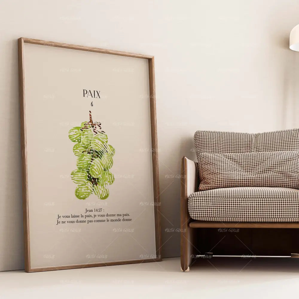 Paix-wall art print featuring decorative artistic design suitable for living rooms, offices, and schools by Faith Girlie. Elevate your space with faith-inspired wall art designed to bring peace, purpose, and beauty into your home. At Faith Girlie, each piece is thoughtfully created to inspire reflection, strengthen faith, and celebrate a life grounded in God’s word.