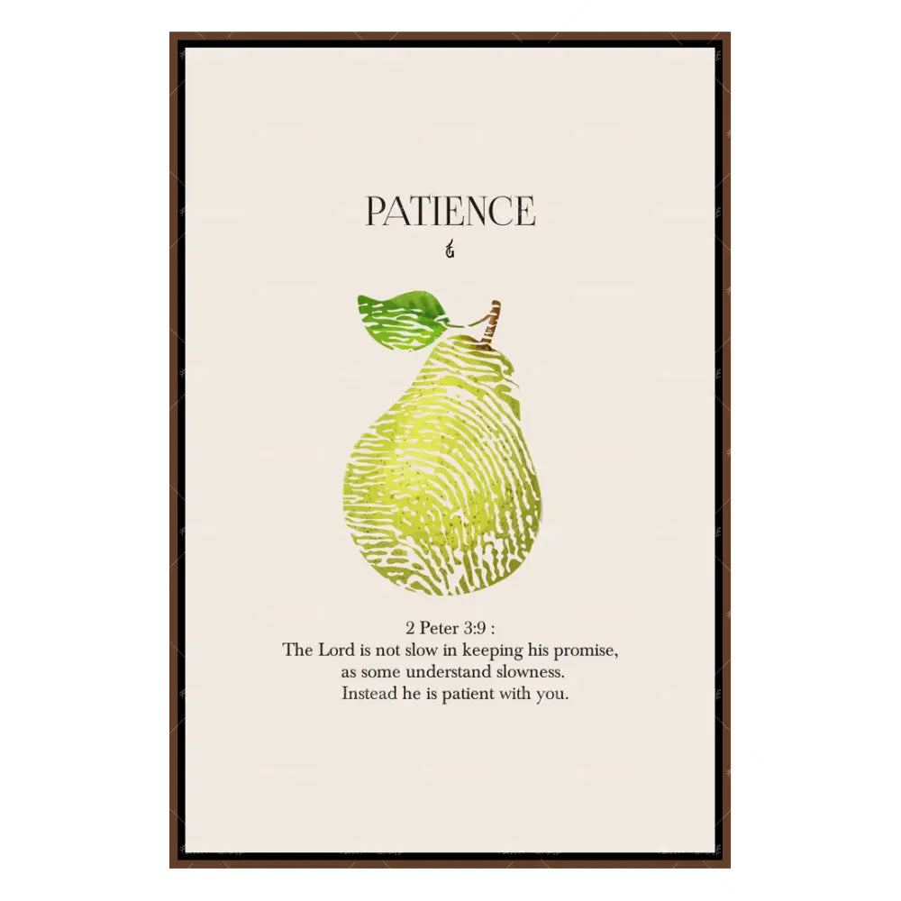 Patience-wall art print featuring decorative artistic design suitable for living rooms, offices, and schools by Faith Girlie. Elevate your space with faith-inspired wall art designed to bring peace, purpose, and beauty into your home. At Faith Girlie, each piece is thoughtfully created to inspire reflection, strengthen faith, and celebrate a life grounded in God’s word.
