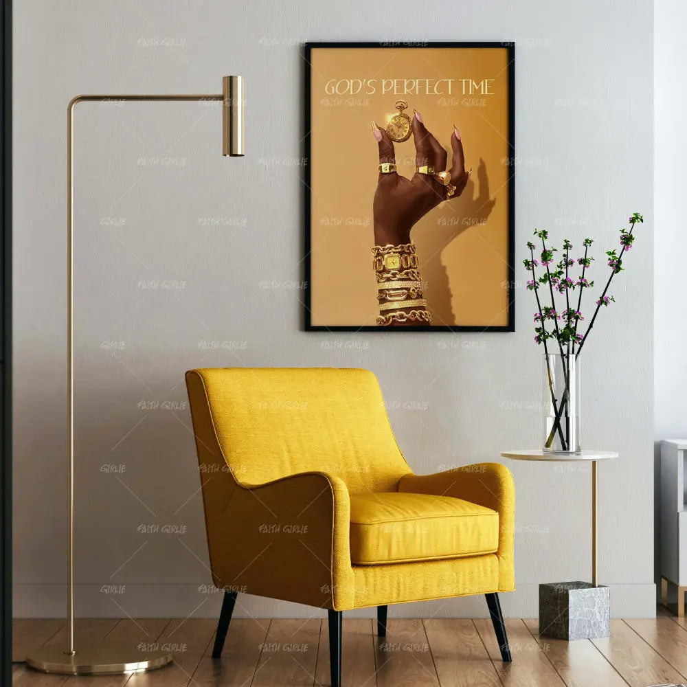 Perfect Timing- Bible verse wall art and Christian wall art by Faith Girlie featuring faith-inspired designs, uplifting Scripture, and modern Christian home decor. Perfect for Christian living room decor, bedroom decor, office decor, prayer room decor, and meaningful Christian gifts for women and families.-Faith Girlie