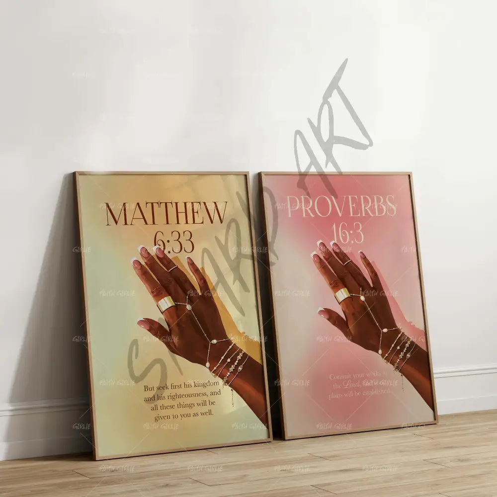 Proverbs 16:3 Pink- Bible verse wall art and Christian wall art by Faith Girlie featuring faith-inspired designs, uplifting Scripture, and modern Christian home decor. Perfect for Christian living room decor, bedroom decor, office decor, prayer room decor, and meaningful Christian gifts for women and families.-Faith Girlie